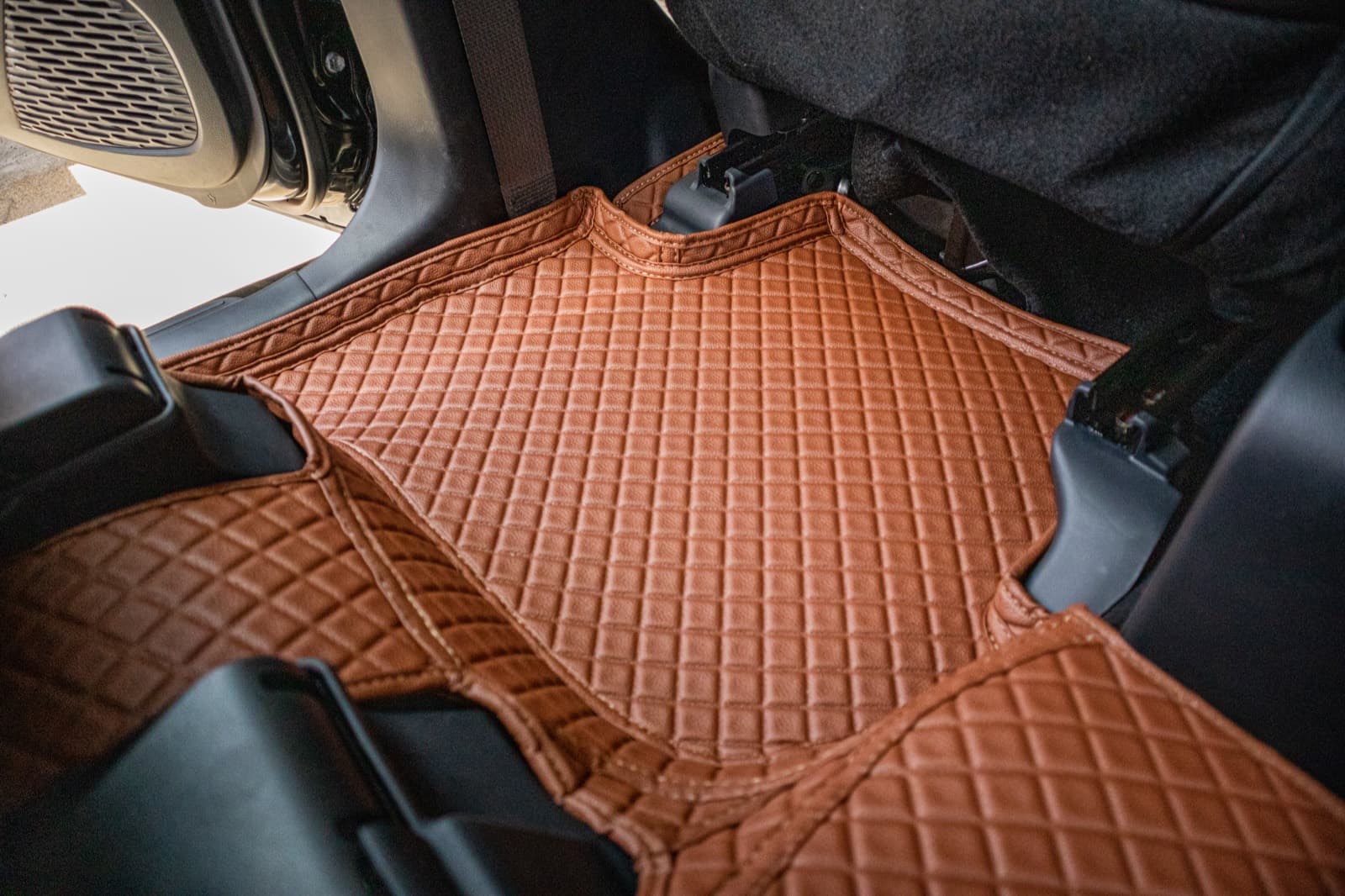 Perodua Aruz with Ottoman custom-fit seat covers and 3D car mats