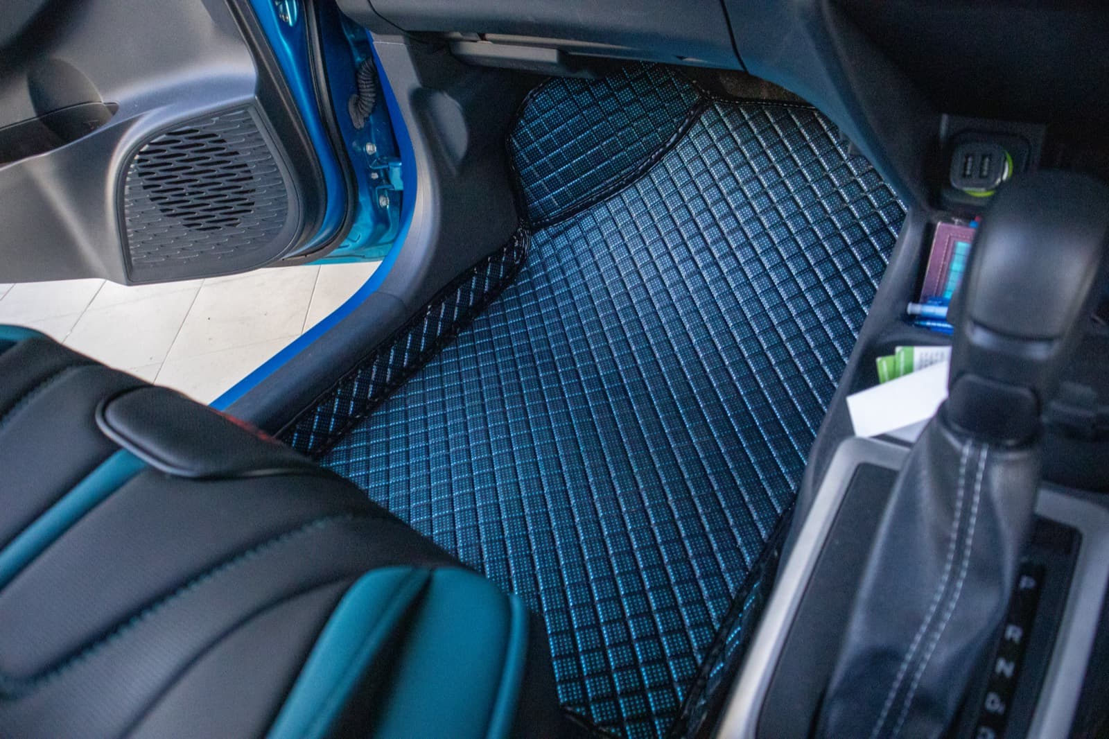 Perodua Bezza with Ottoman custom-fit seat covers and 3D car mats