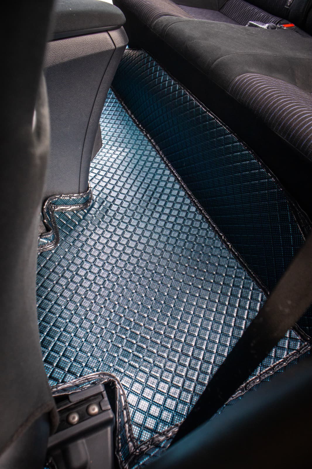 Toyota Vios with Ottoman custom-fit seat covers and 3D car mats