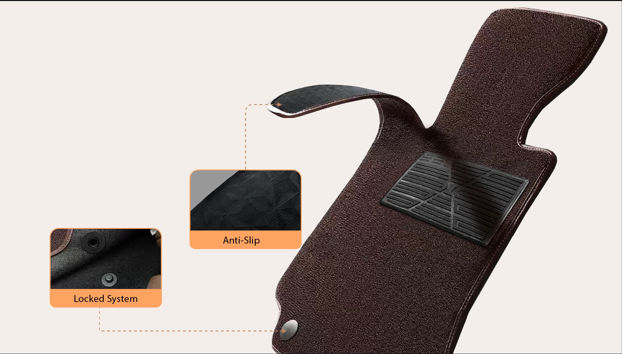 SnapClean waterproof TPE fiber loop surface traps dirt and debris
