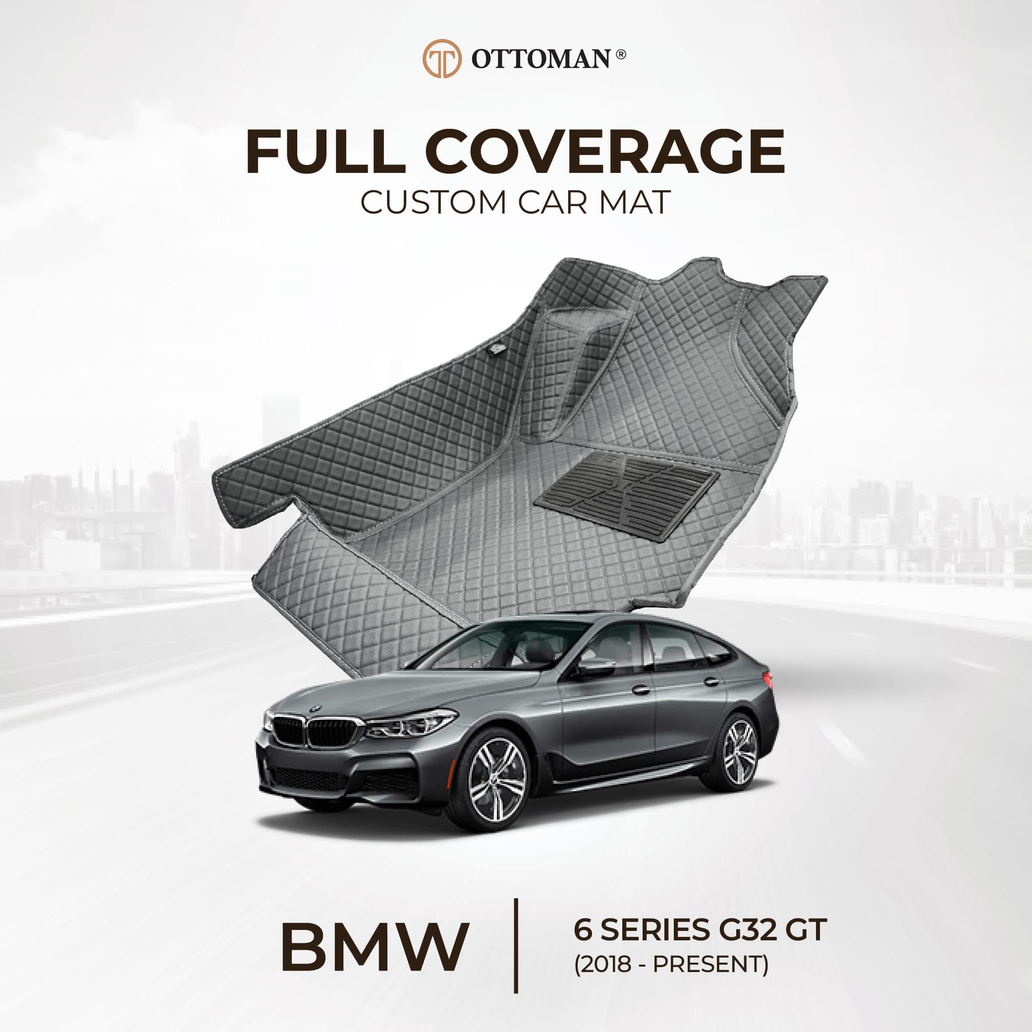 BMW 6 Series with Ottoman custom-fit 3D car mats