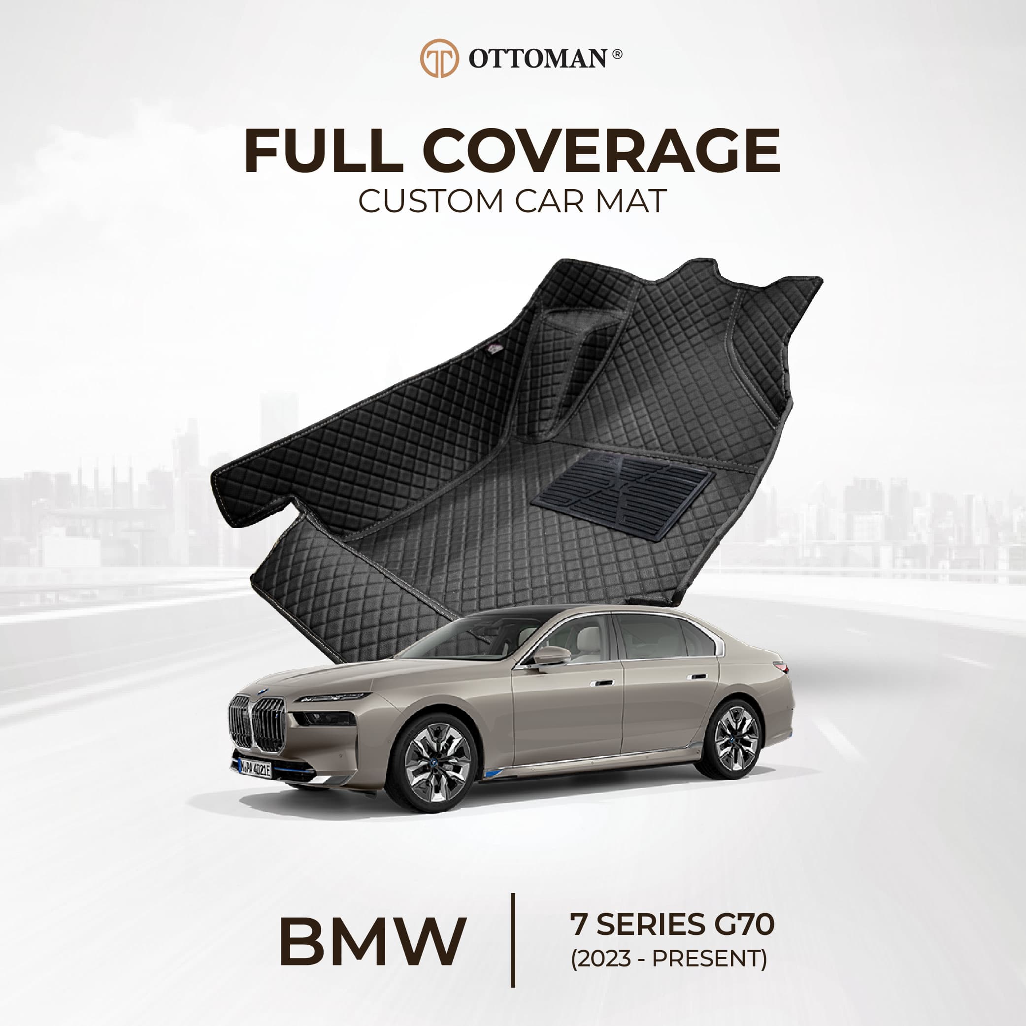 BMW 7 Series with Ottoman custom-fit 3D car mats