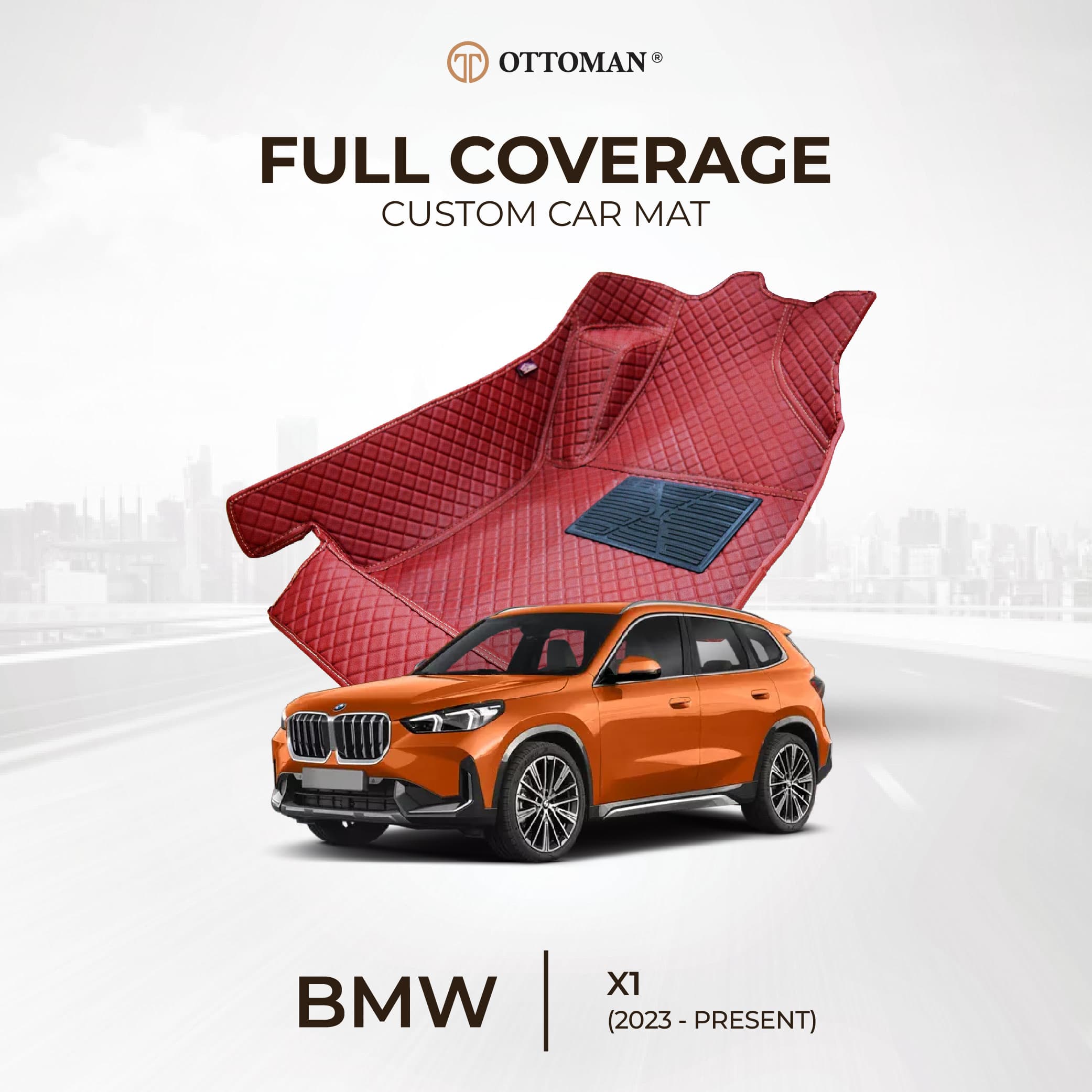 BMW X1 with Ottoman custom-fit 3D car mats