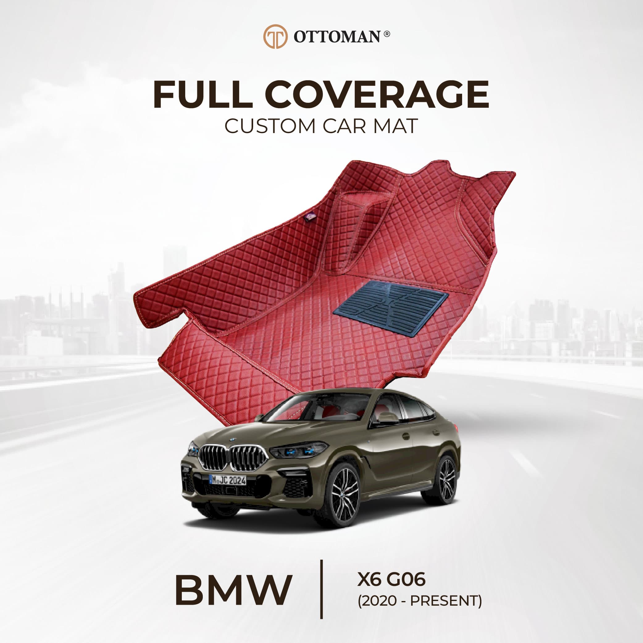 BMW X6 with Ottoman custom-fit 3D car mats