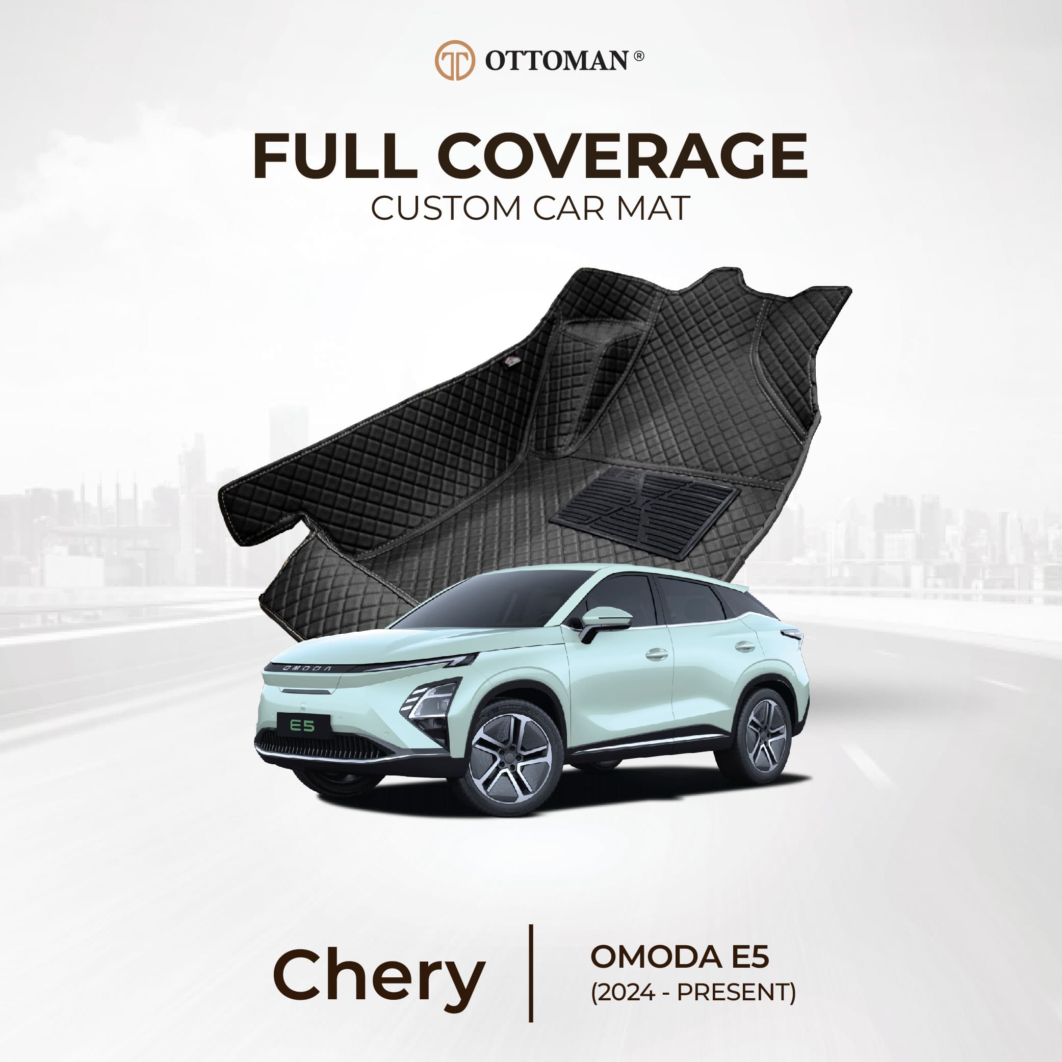 Chery Omoda E5 with Ottoman custom-fit 3D car mats