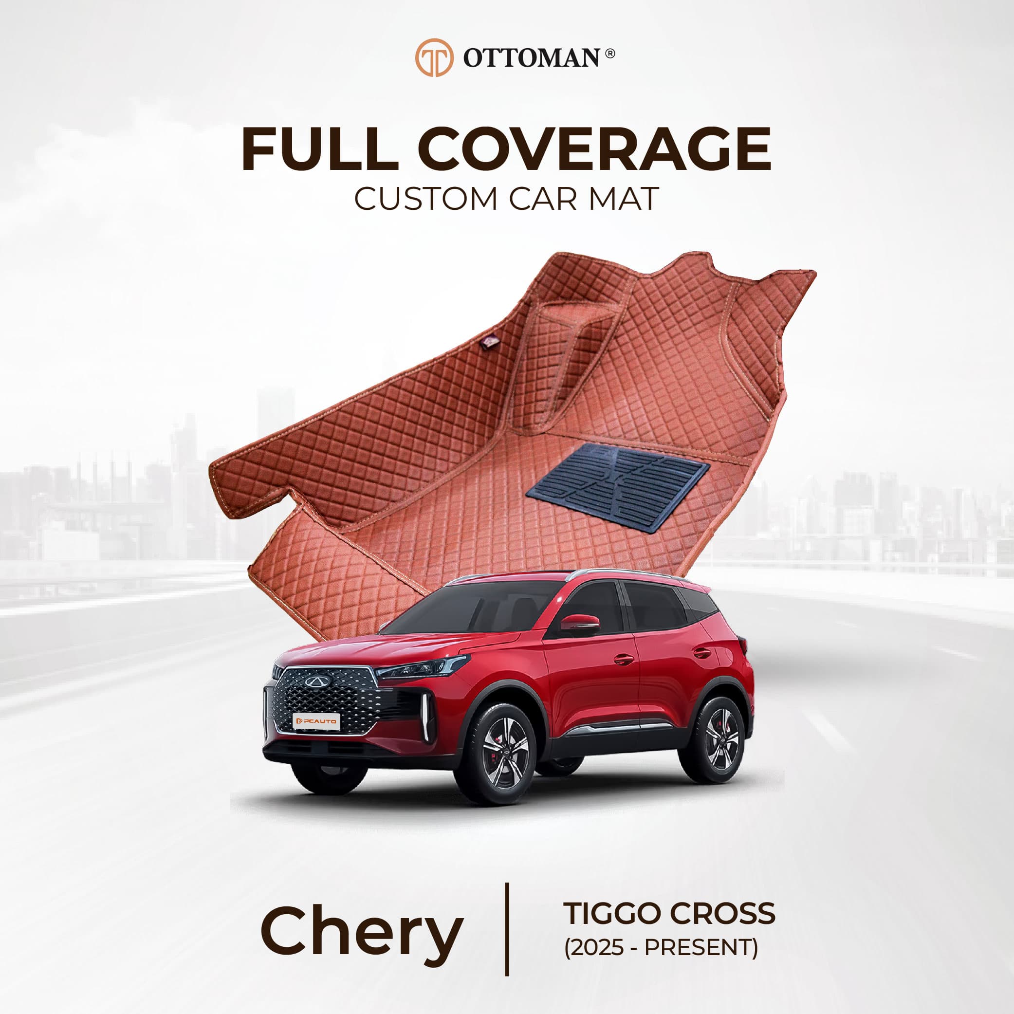 Chery Tiggo Cross with Ottoman custom-fit 3D car mats