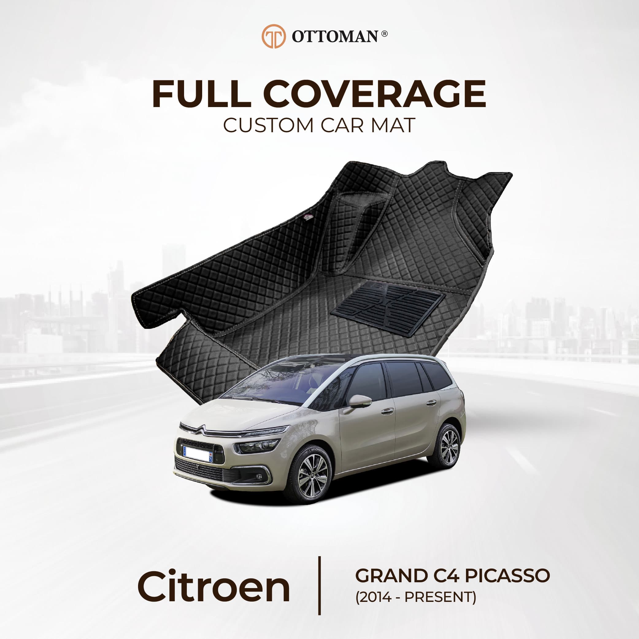 Citroen Grand C4 Picasso (2014-Present) Ottoman Car Mat