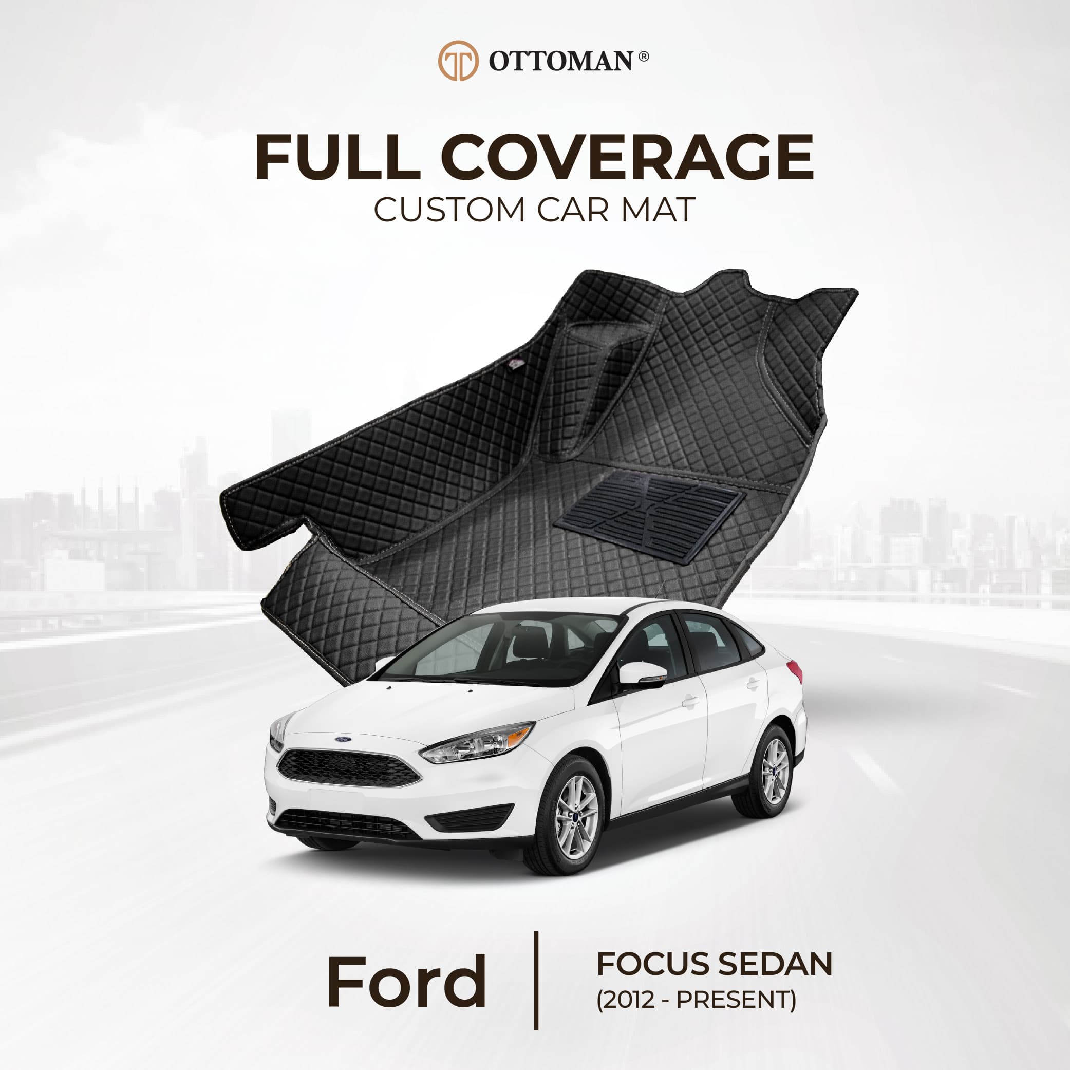 Ford Focus Sedan (2012-Present) Ottoman Car Mat