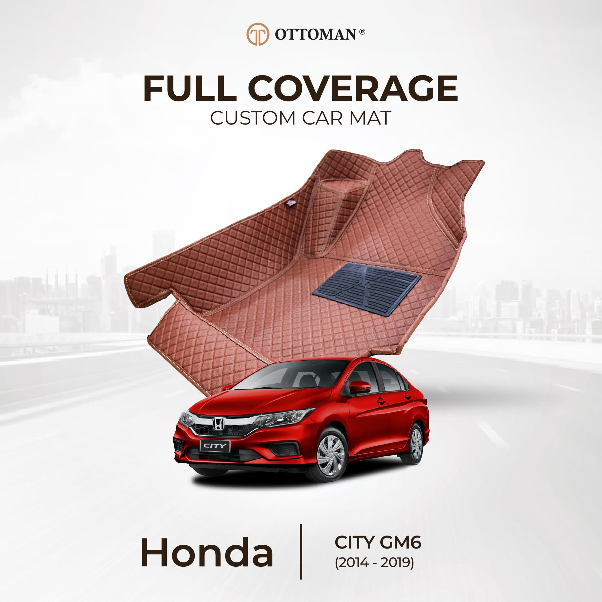 Honda City GM6 (2014-2019) Ottoman Car Mat