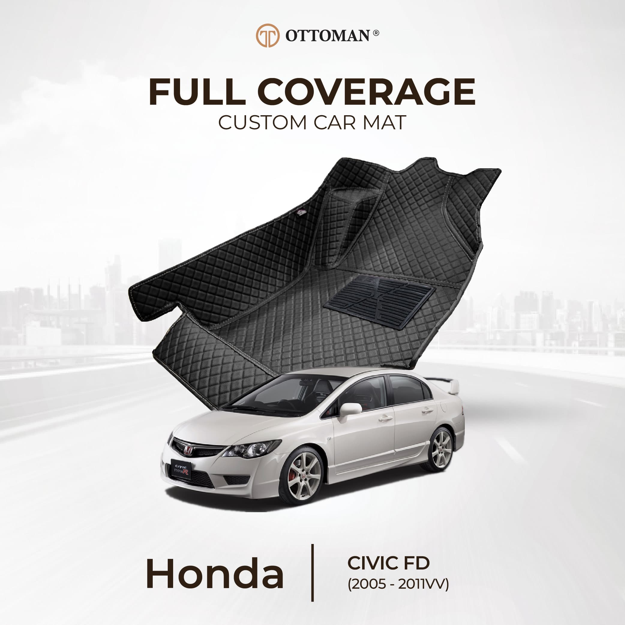 Honda Civic FD (2005-2011) Ottoman Car Mat