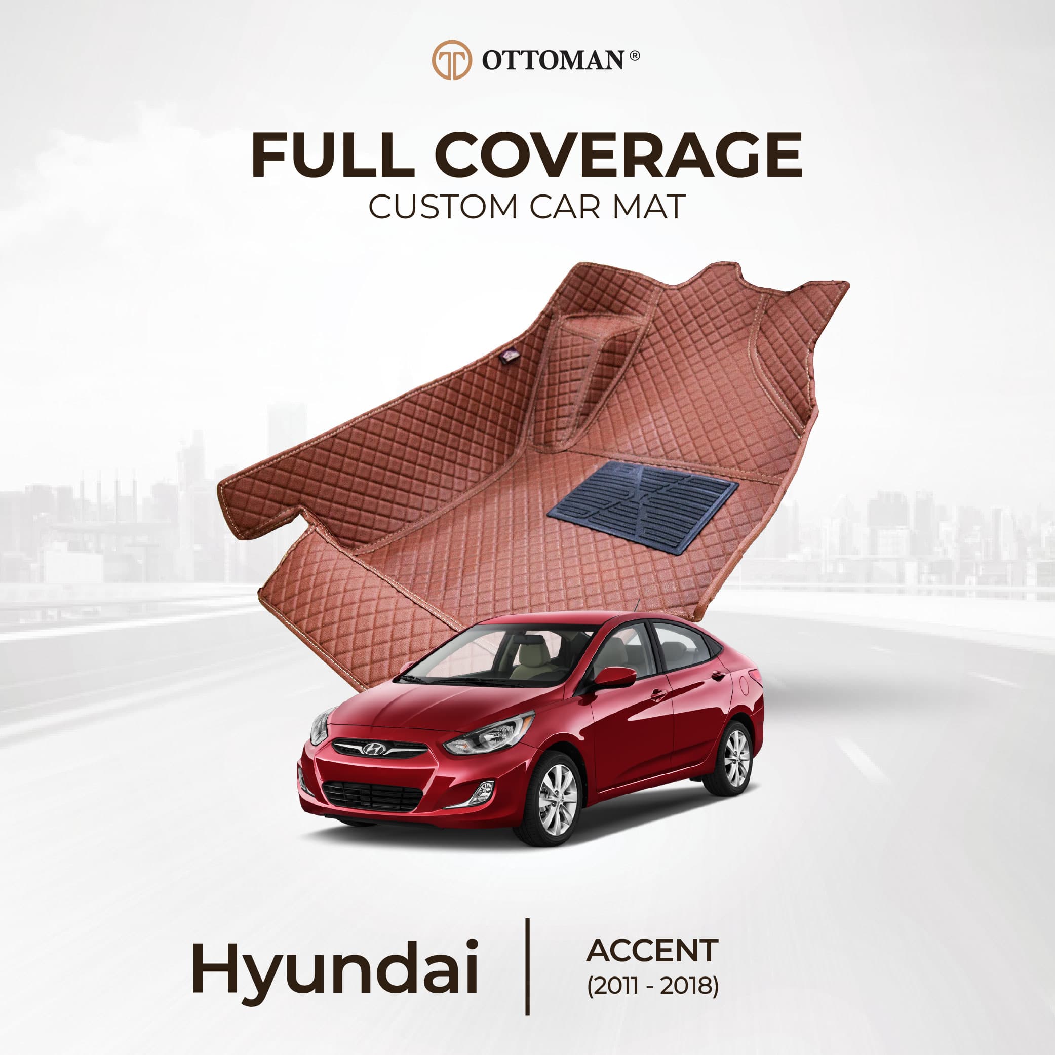 Hyundai Accent (2011-2018) Ottoman Car Mat