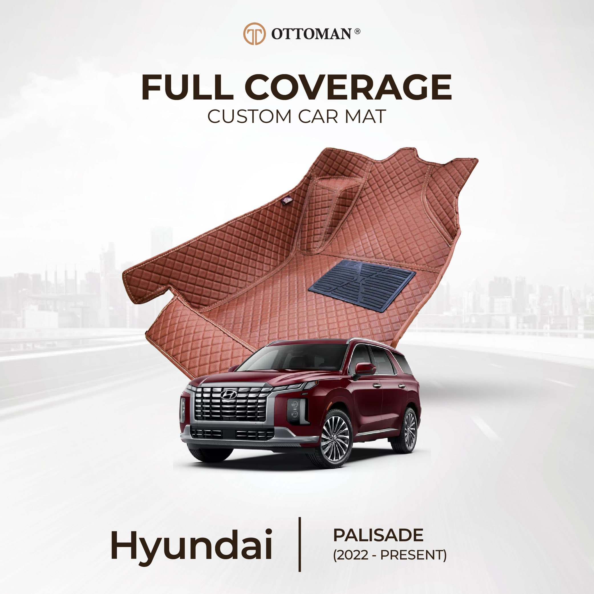 Hyundai Palisade (2022-Present) Ottoman Car Mat