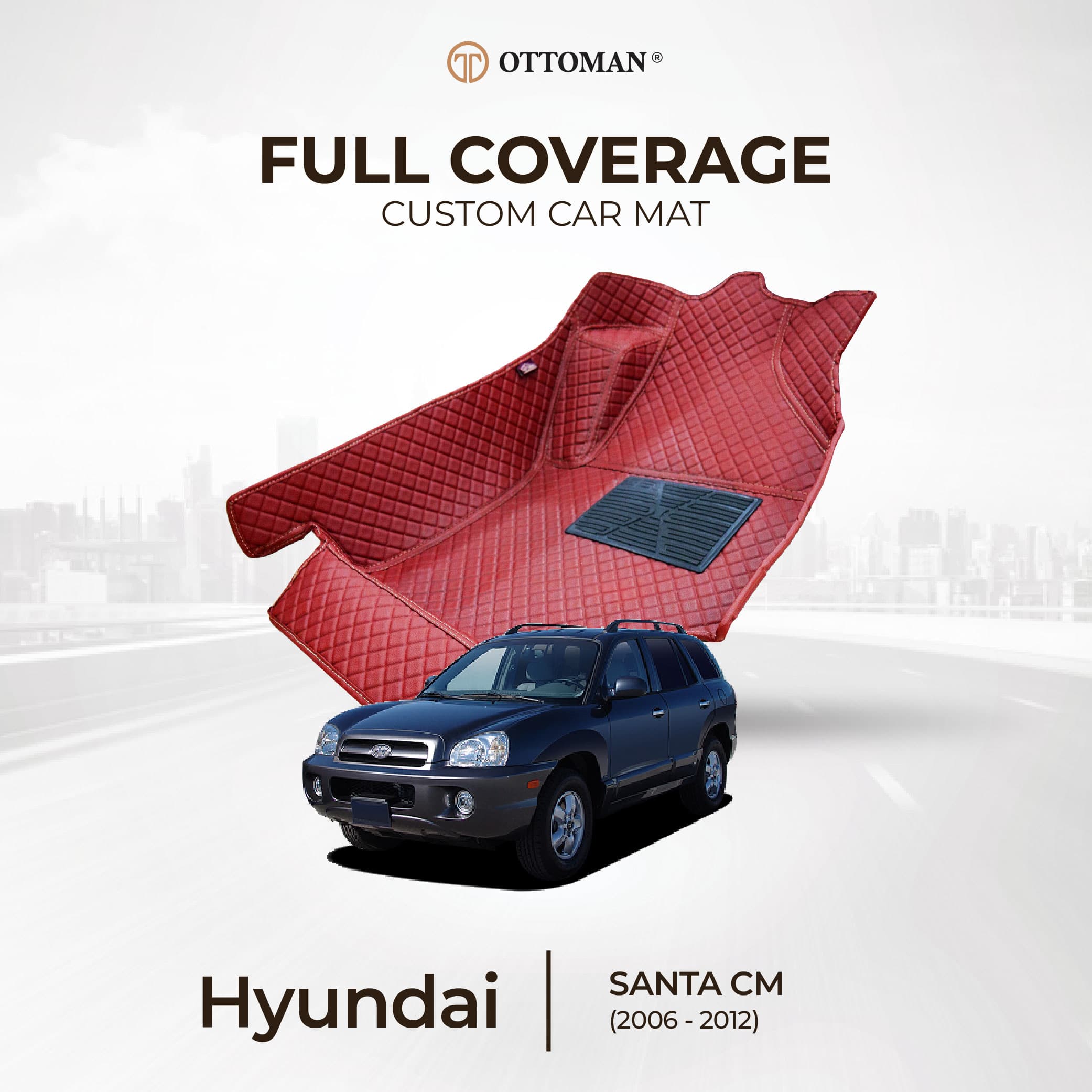 Hyundai Santa Fe CM (2006-2012) Ottoman Car Mat