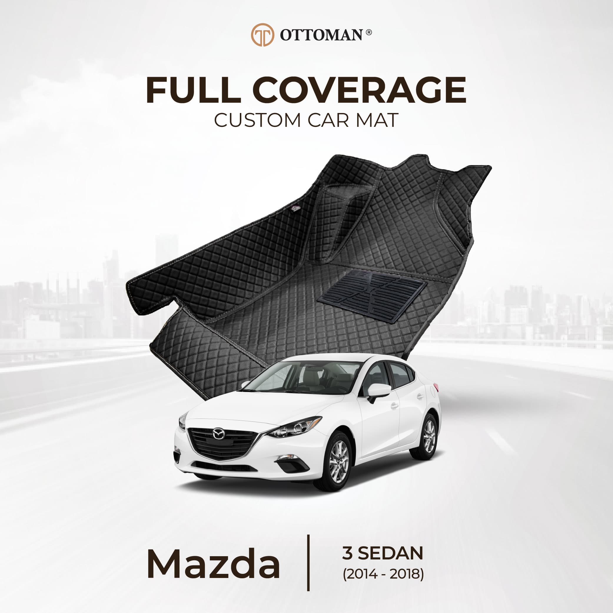 Mazda 3 Sedan (2014-2018) Ottoman Car Mat