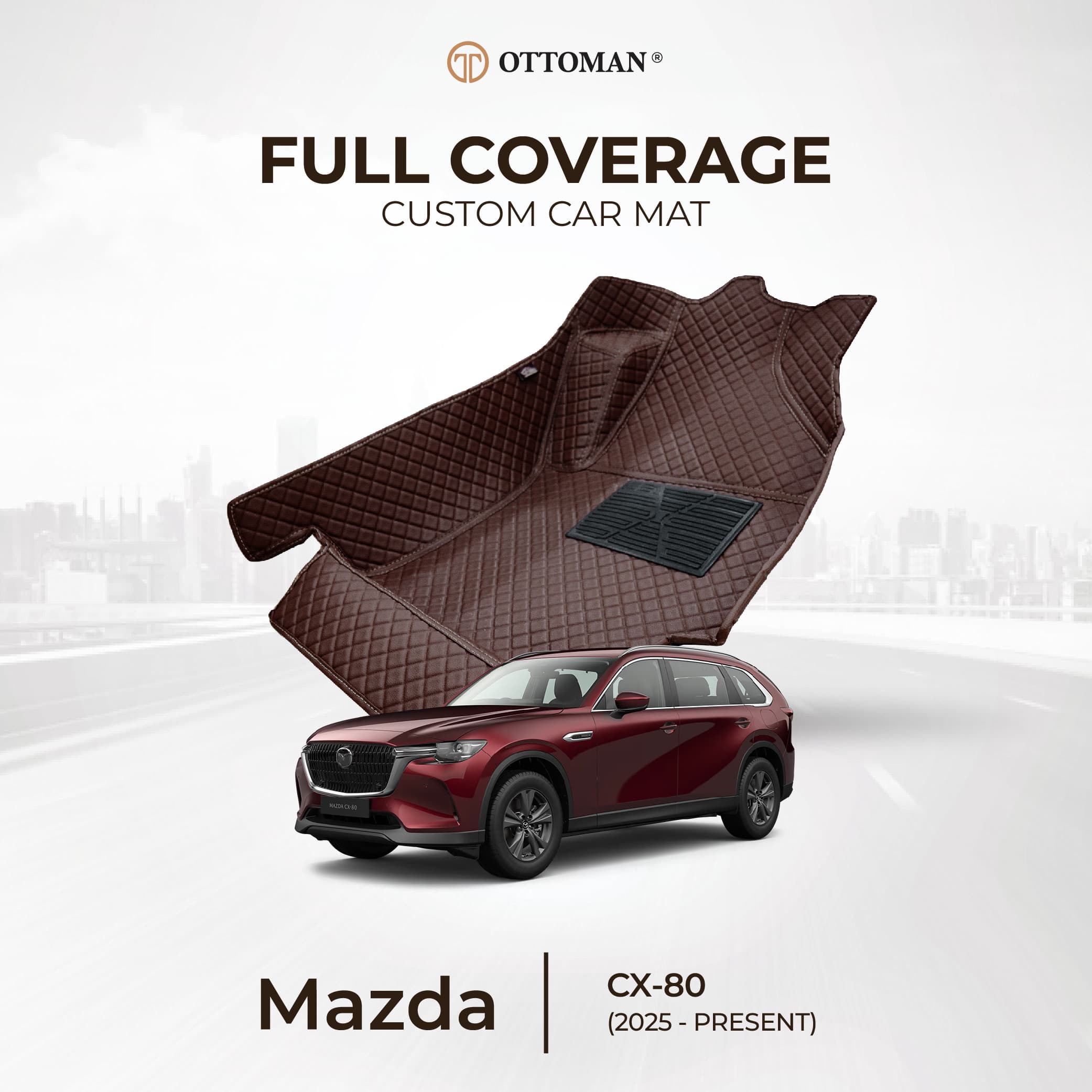 Mazda CX-80 (2025-Present) Ottoman Car Mat
