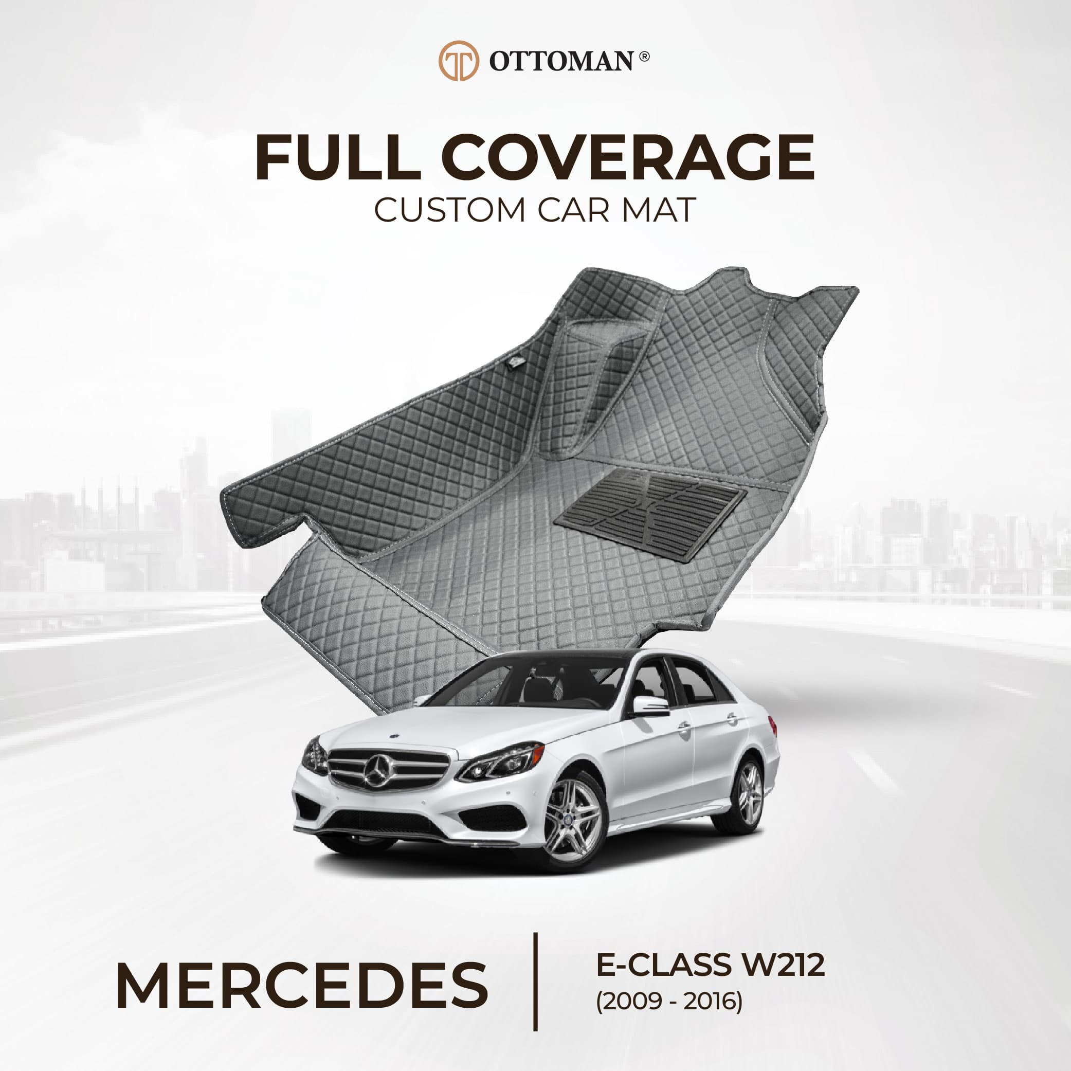 Mercedes Benz E-Class W212 (2009-2016) Ottoman Car Mat