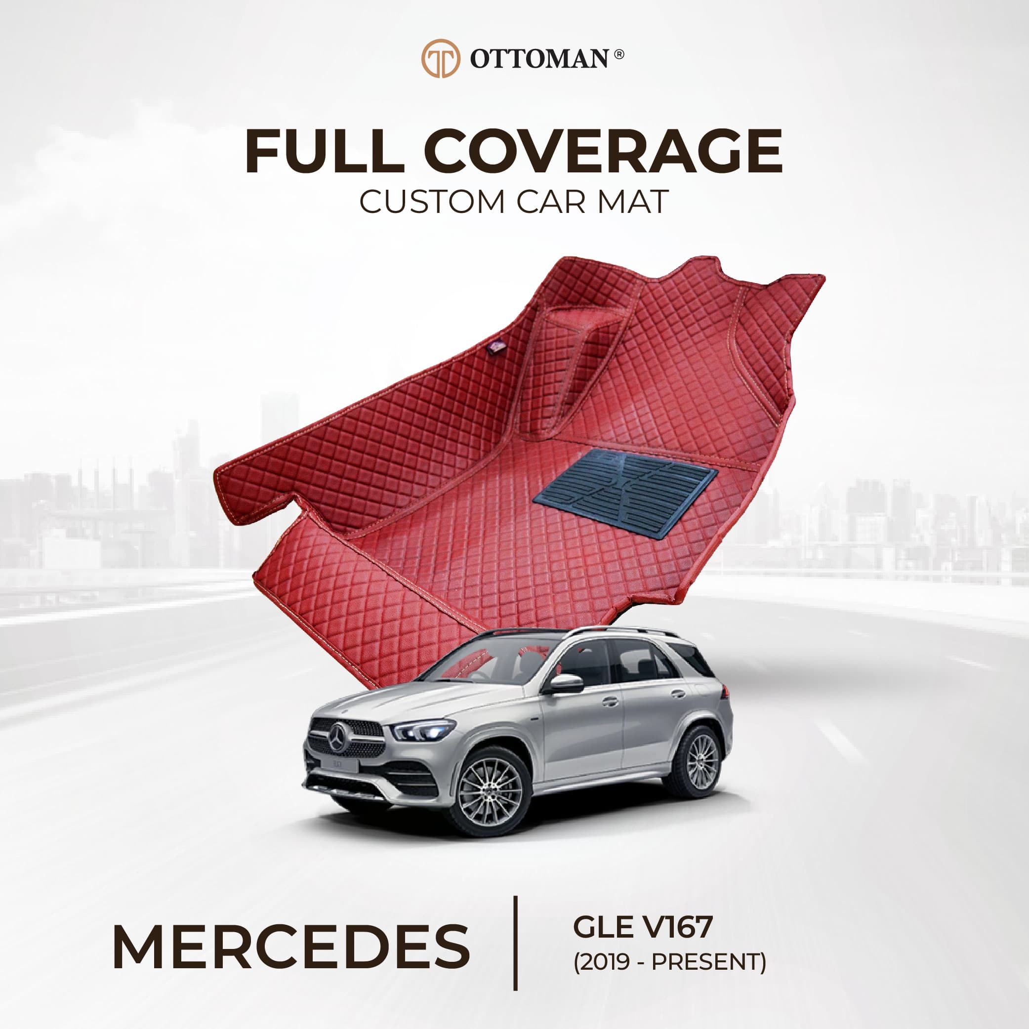Mercedes Benz GLE V167 (2019-Present) Ottoman Car Mat