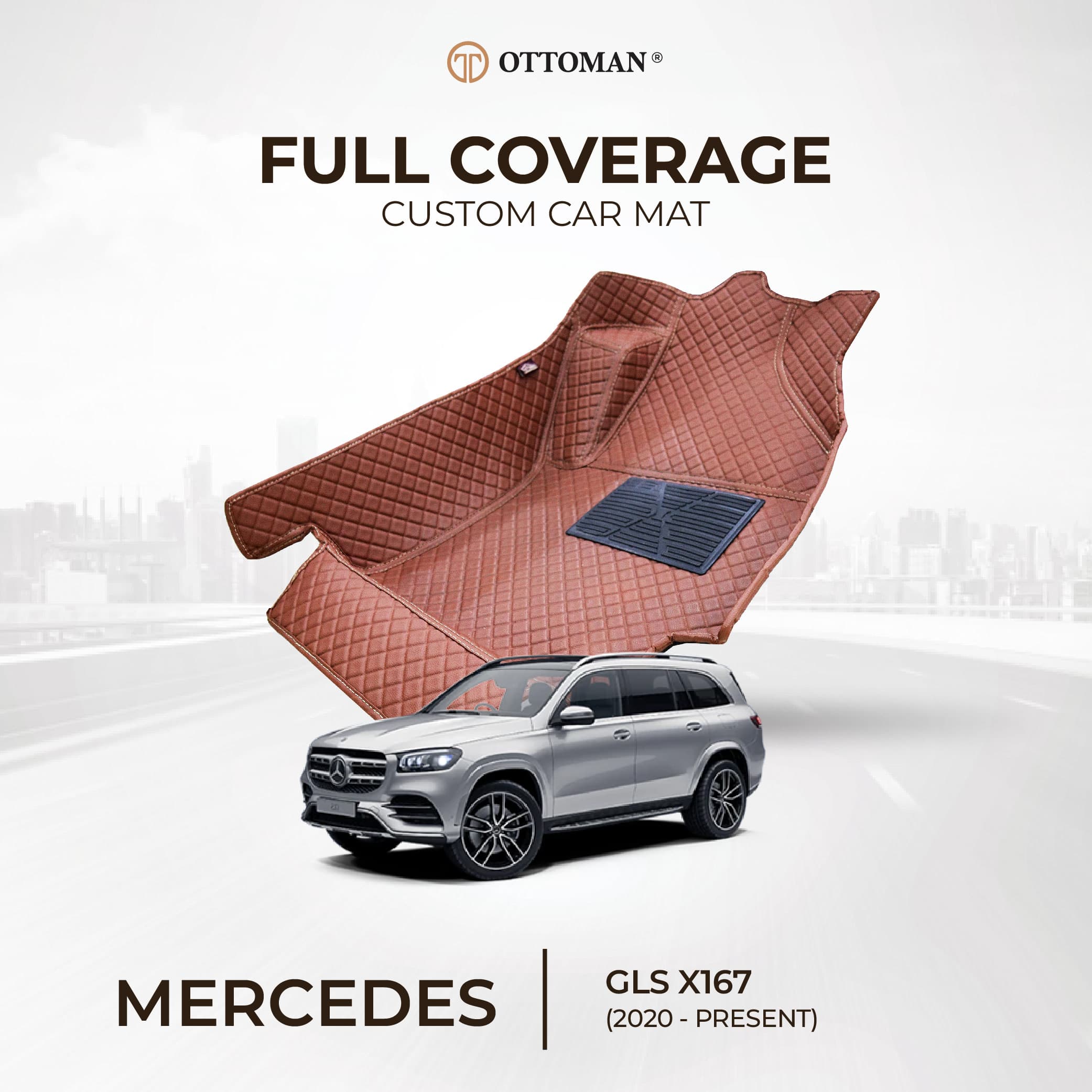 Mercedes Benz GLS X167 (2020-Present) Ottoman Car Mat