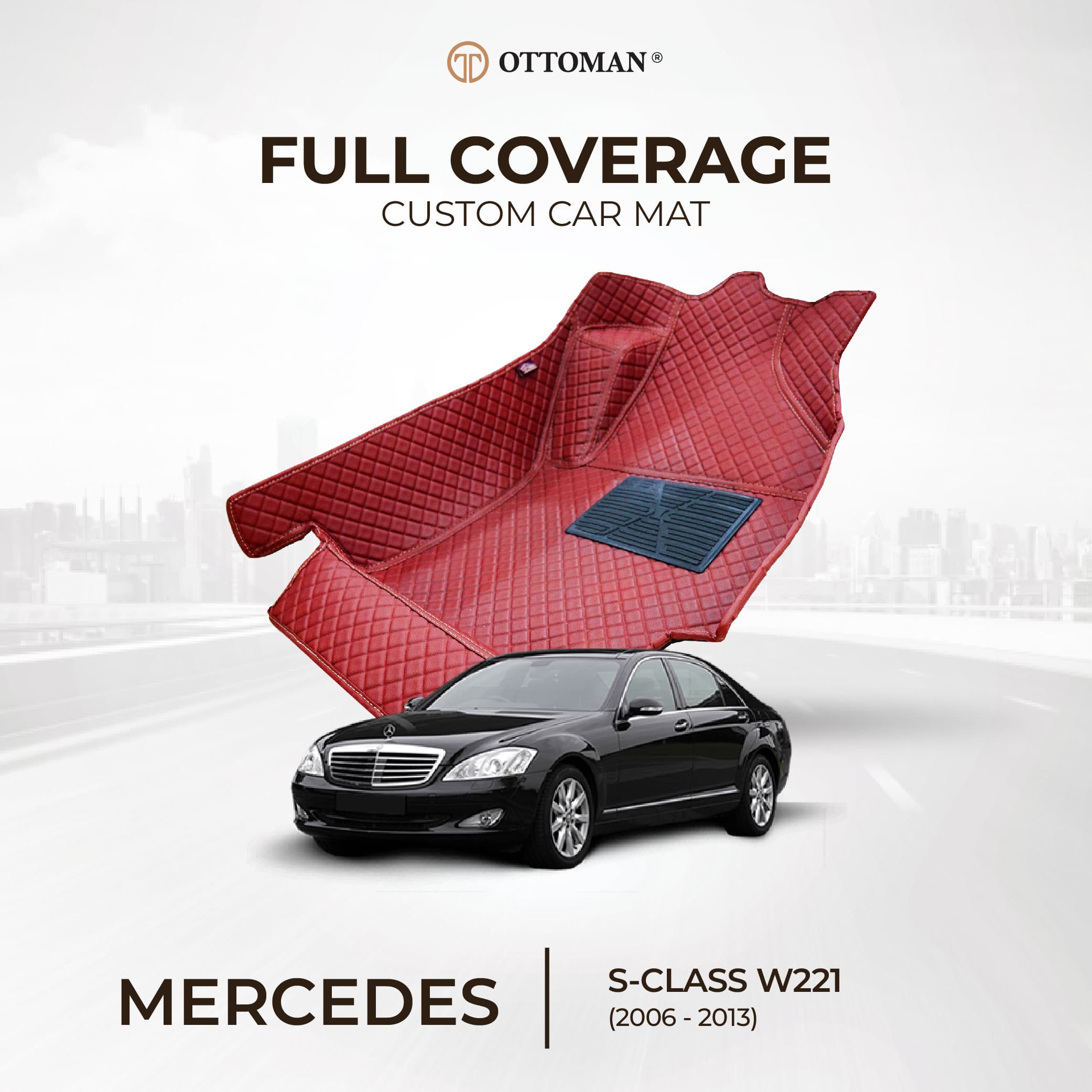 Mercedes Benz S-Class W221 (2006-2013) Ottoman Car Mat