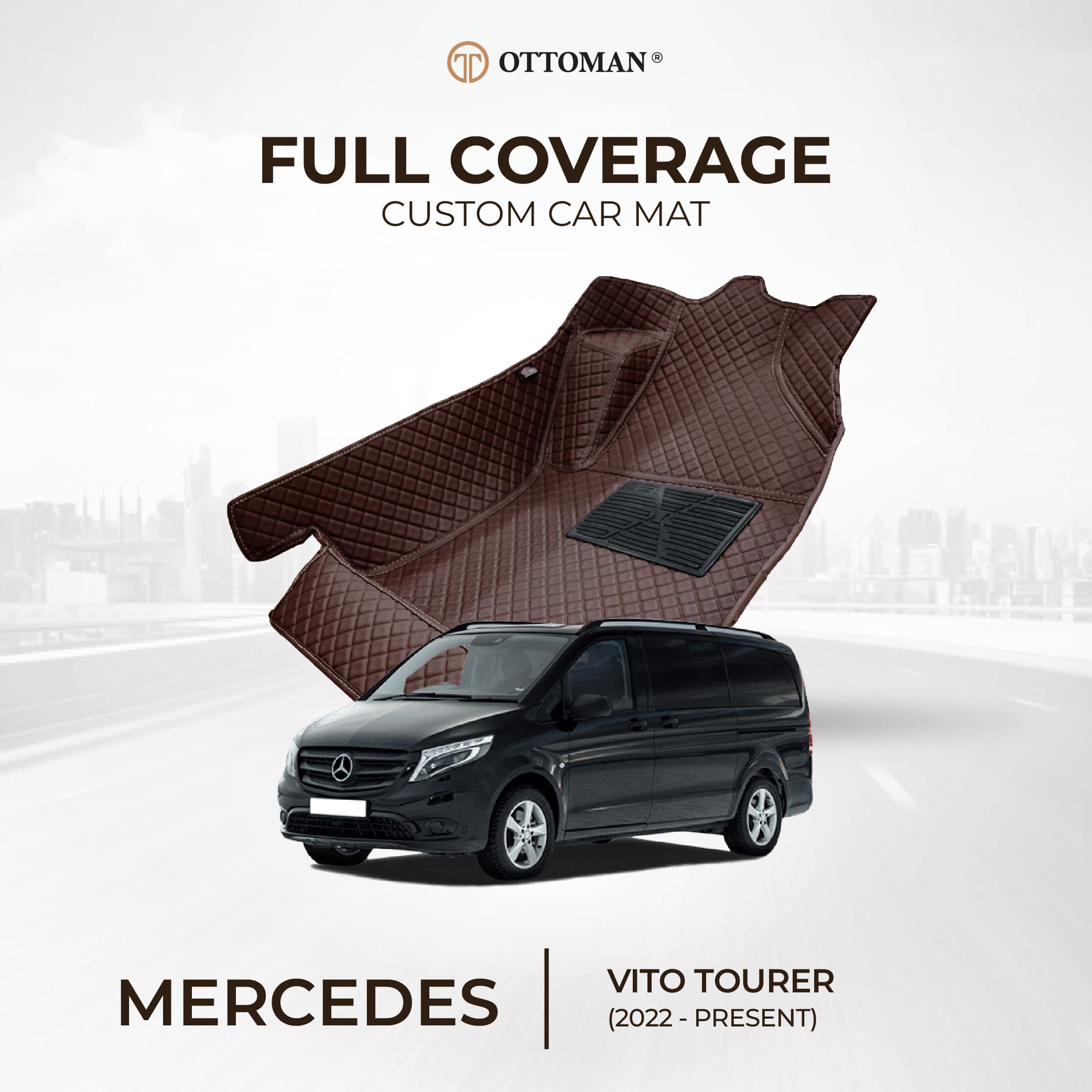 Mercedes Benz Vito Tourer (2022-Present) Ottoman Car Mat