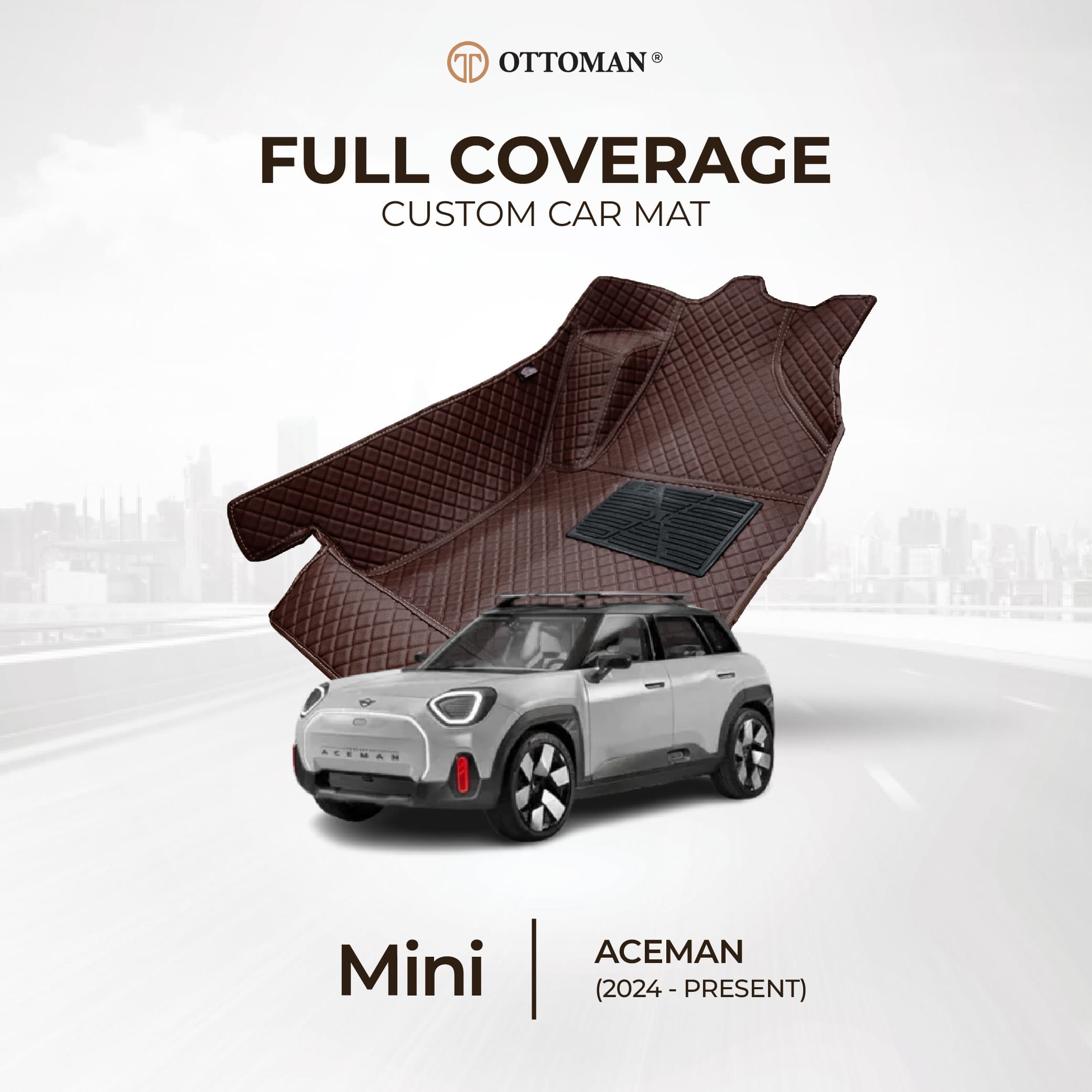 Mini Aceman with Ottoman custom-fit 3D car mats
