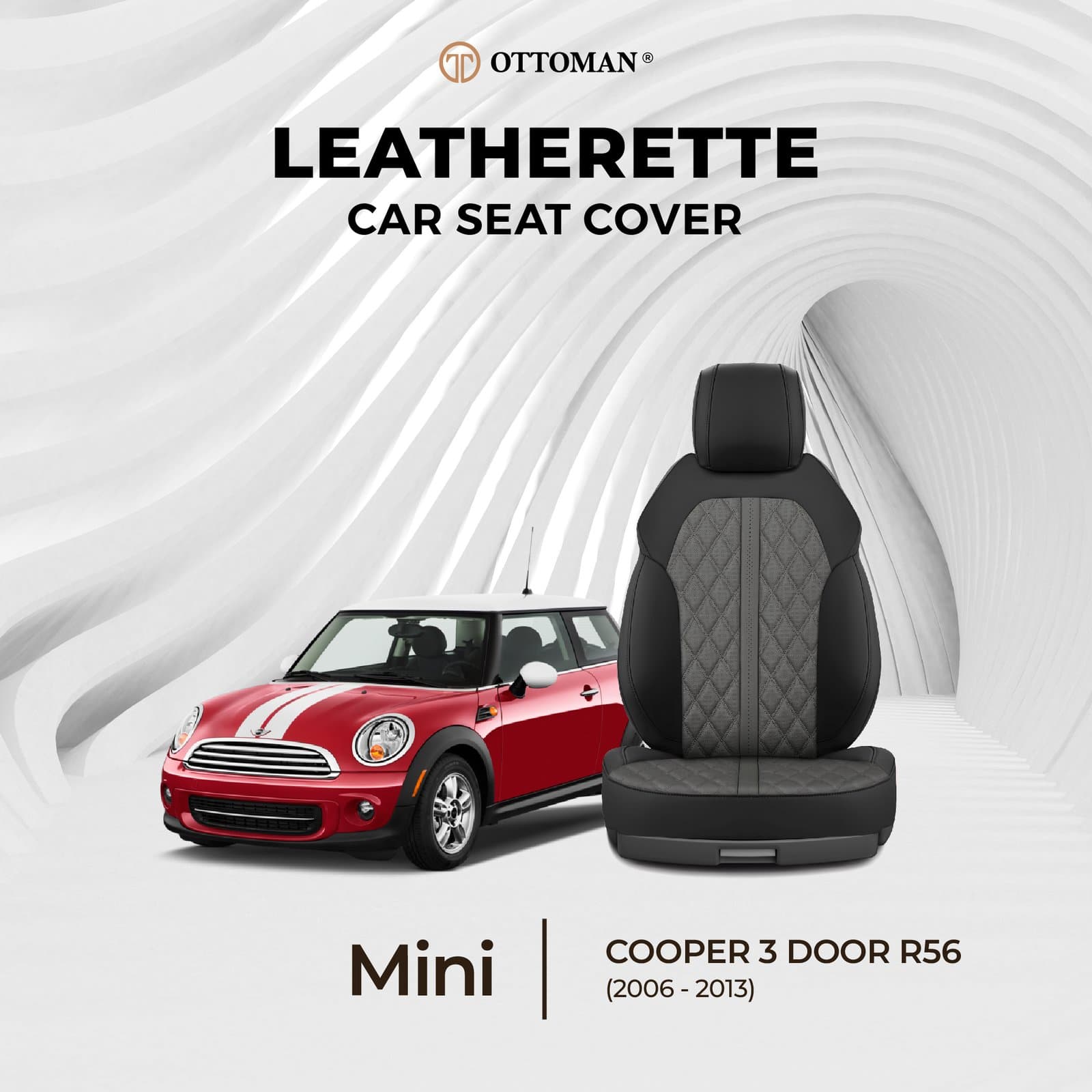 Mini Cooper 3 Door F56 (2014-Present) Ottoman Seat Cover