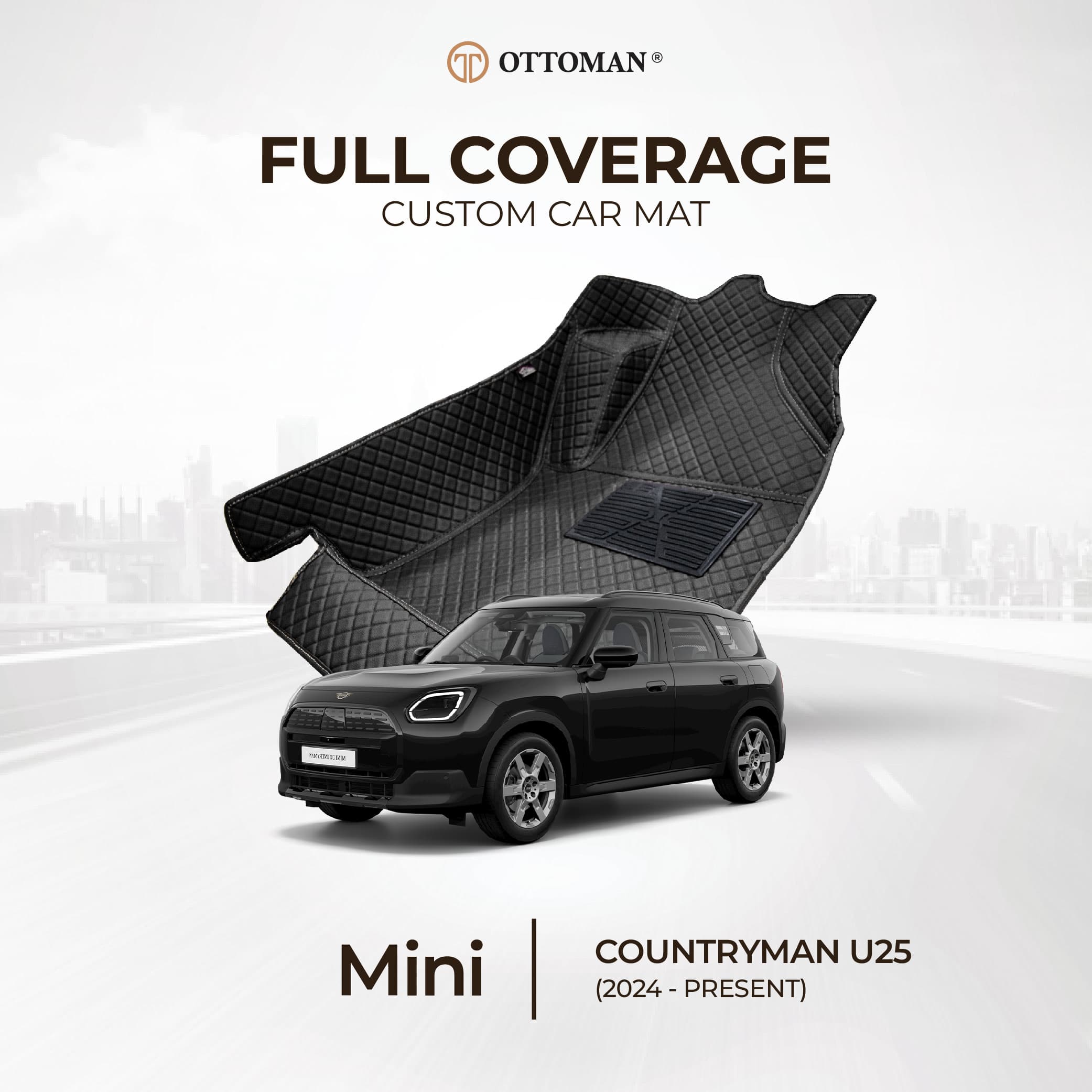Mini Countryman with Ottoman custom-fit 3D car mats