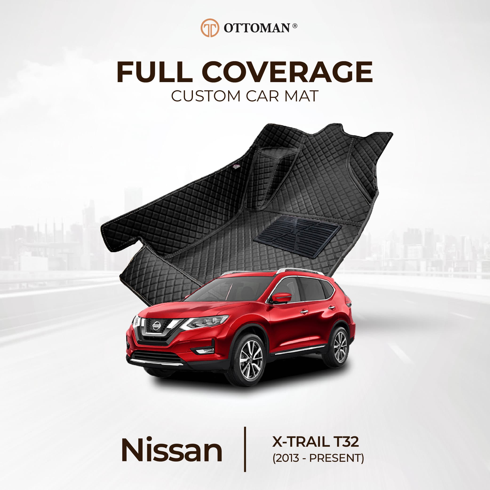 Nissan X-Trail with Ottoman custom-fit 3D car mats