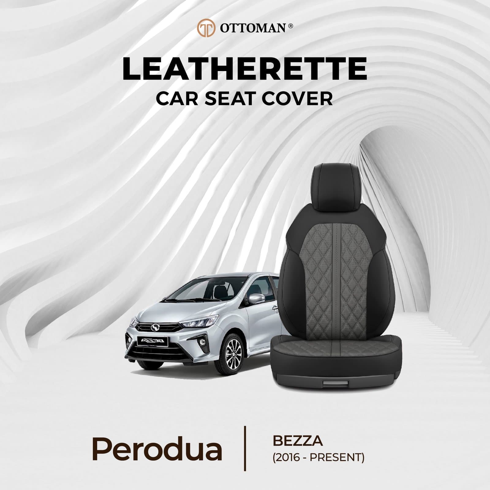 Perodua Bezza (2016-Present) Ottoman Seat Cover