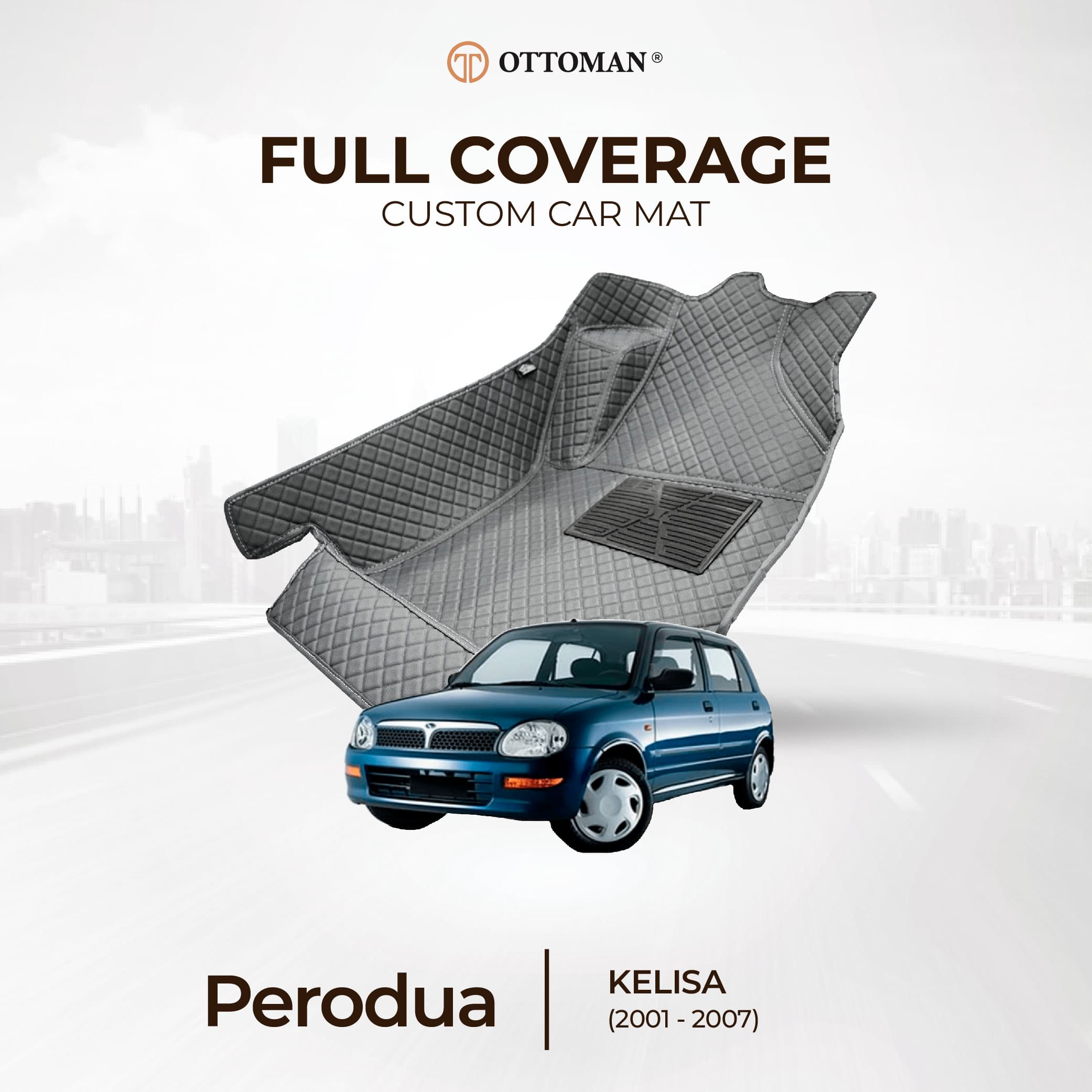 Perodua Kelisa (2001-2007) Ottoman Car Mat