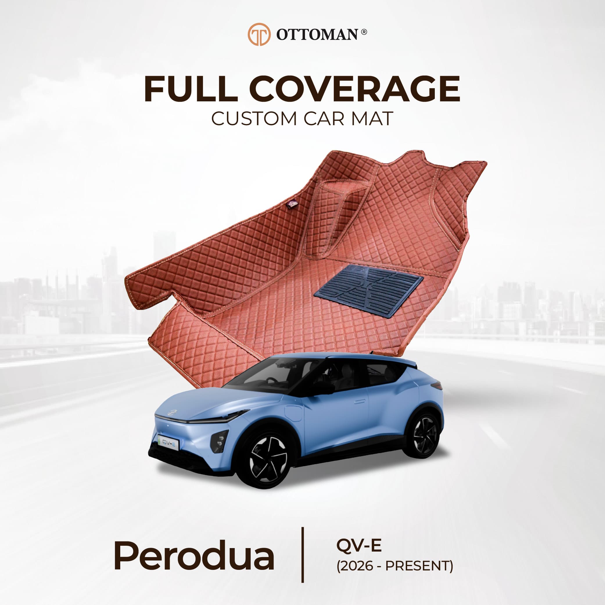 Perodua QVE (2025-Present) Ottoman Car Mat