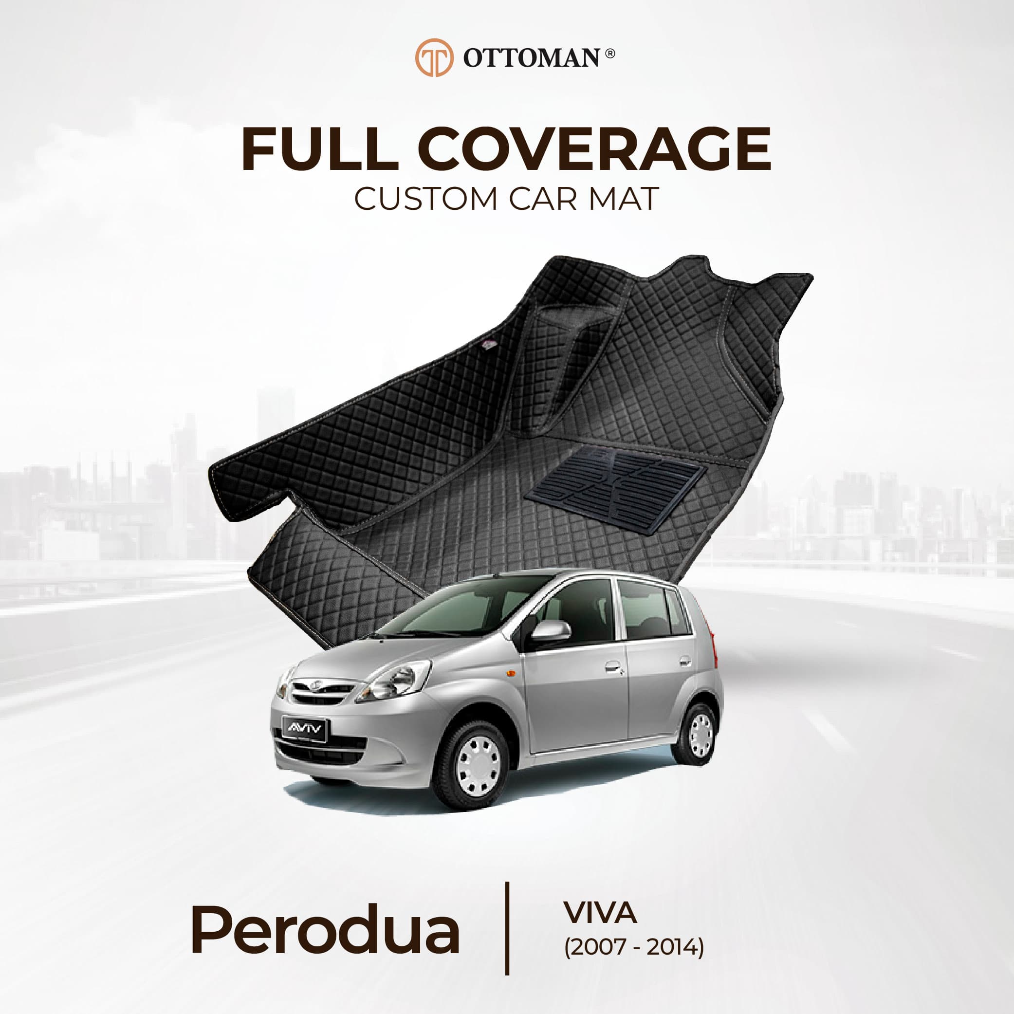 Perodua Viva (2007-2014) Ottoman Car Mat