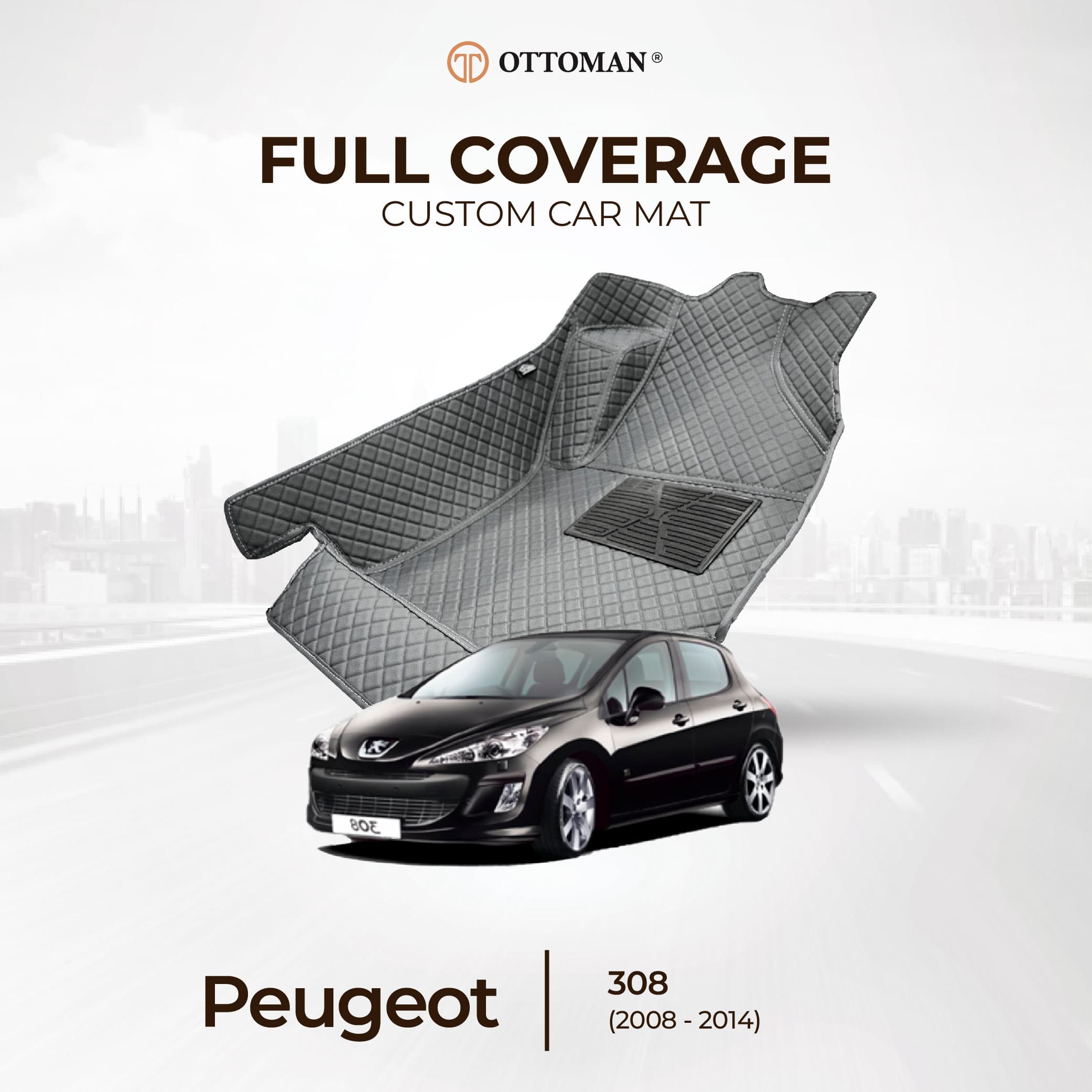 Peugeot 308 (2008-2014) Ottoman Car Mat