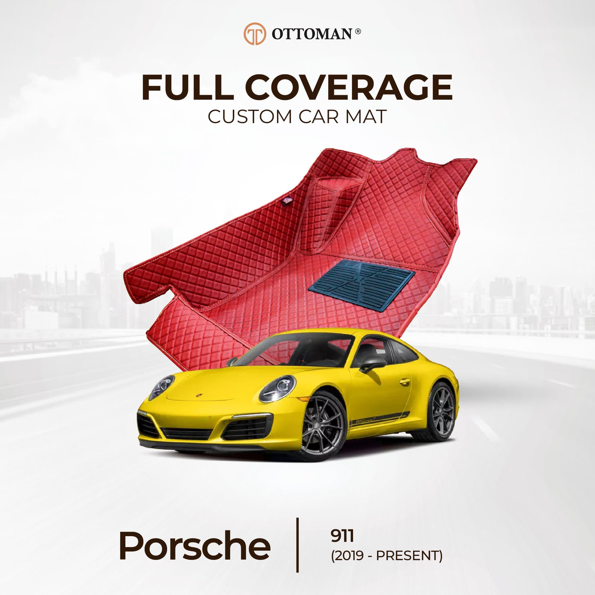 Porsche 911.0 992.0 (2019-Present) Ottoman Car Mat