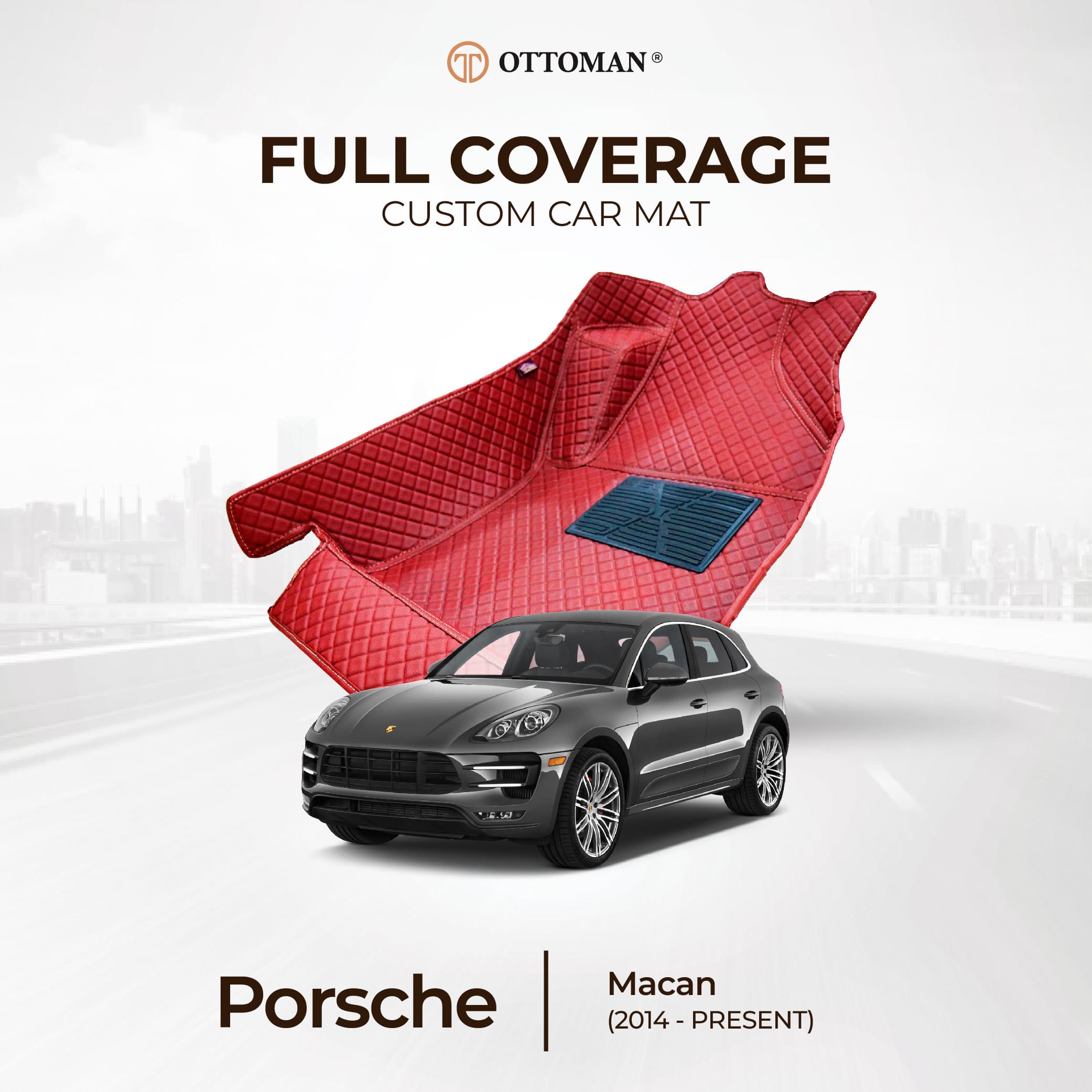 Porsche Macan with Ottoman custom-fit 3D car mats