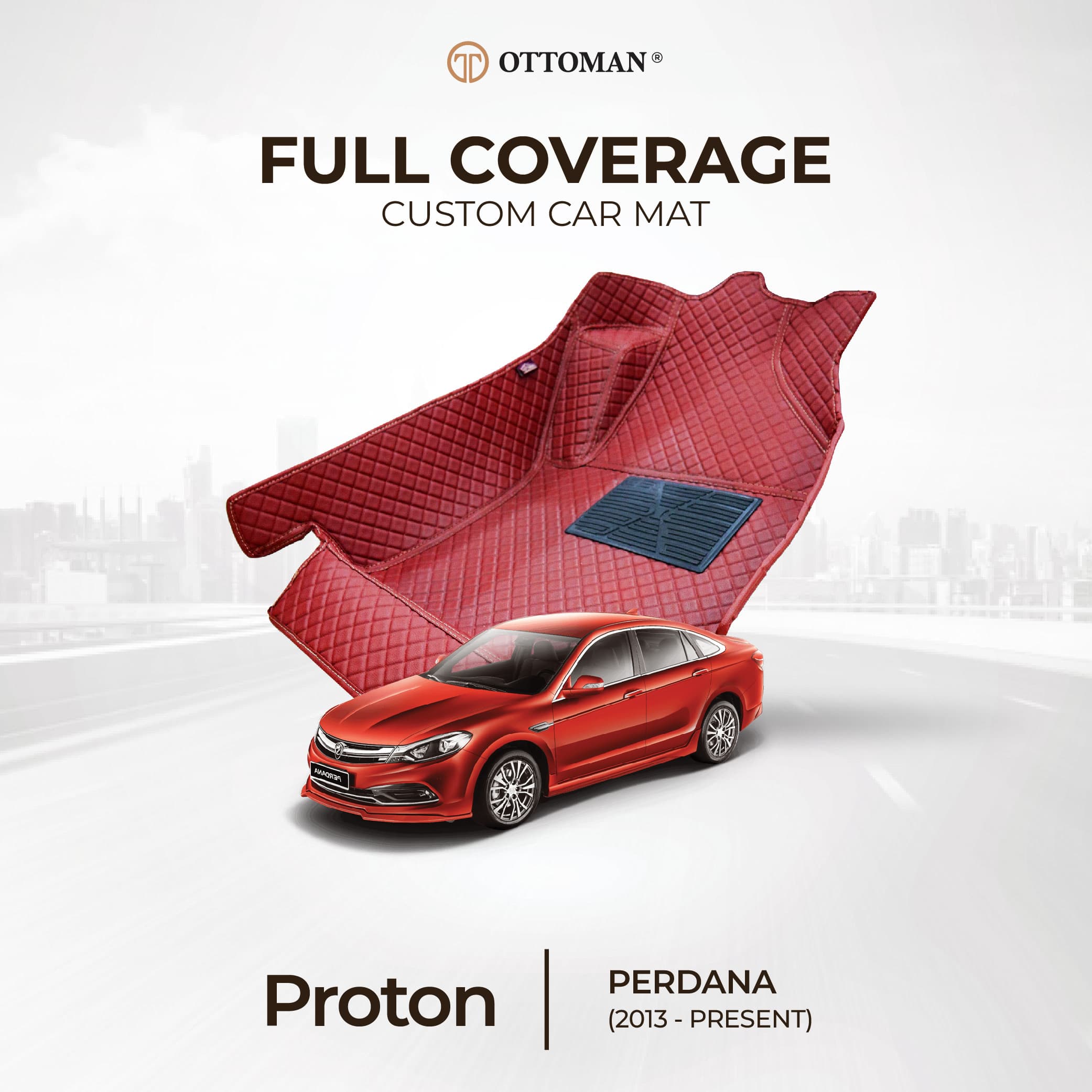 Proton Perdana with Ottoman custom-fit 3D car mats
