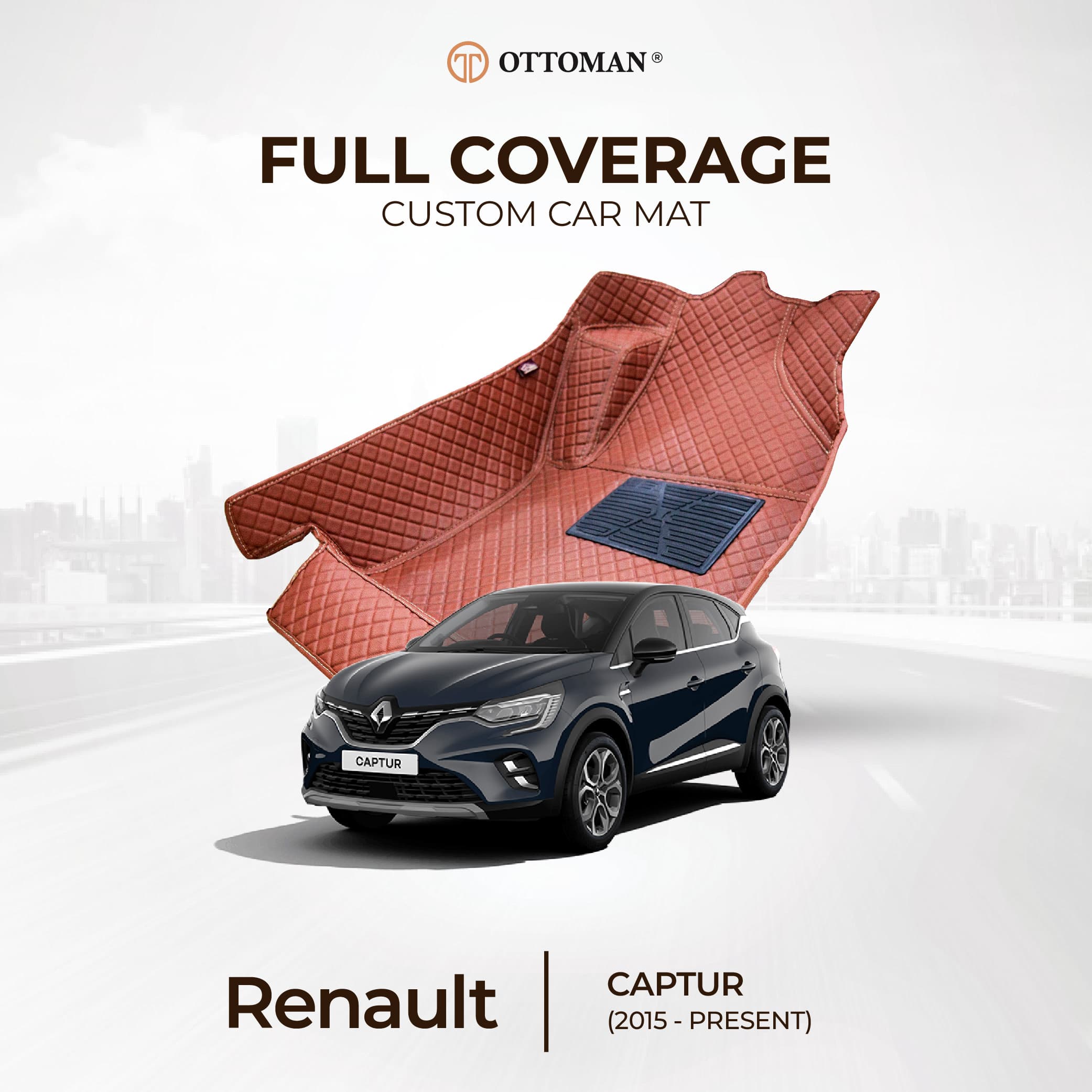 Renault Captur with Ottoman custom-fit 3D car mats