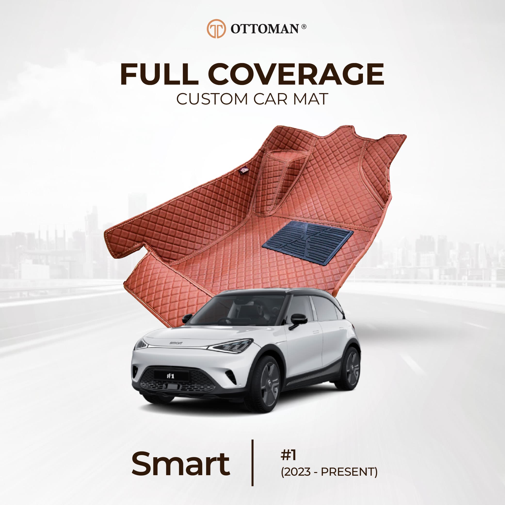 SMART #1 with Ottoman custom-fit 3D car mats