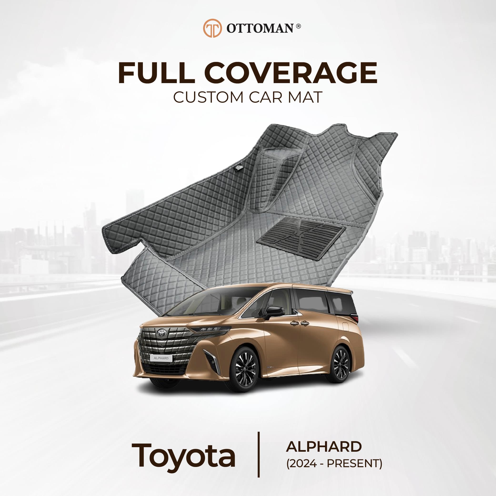 Toyota Alphard (2024-Present) Ottoman Car Mat