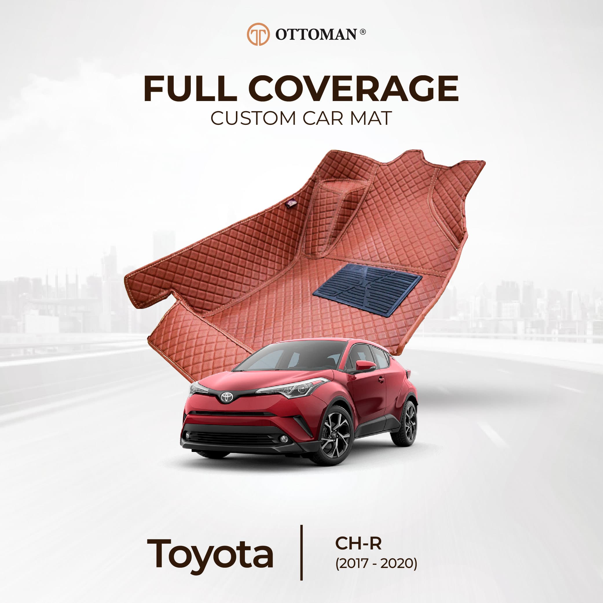 Toyota CHR with Ottoman custom-fit 3D car mats