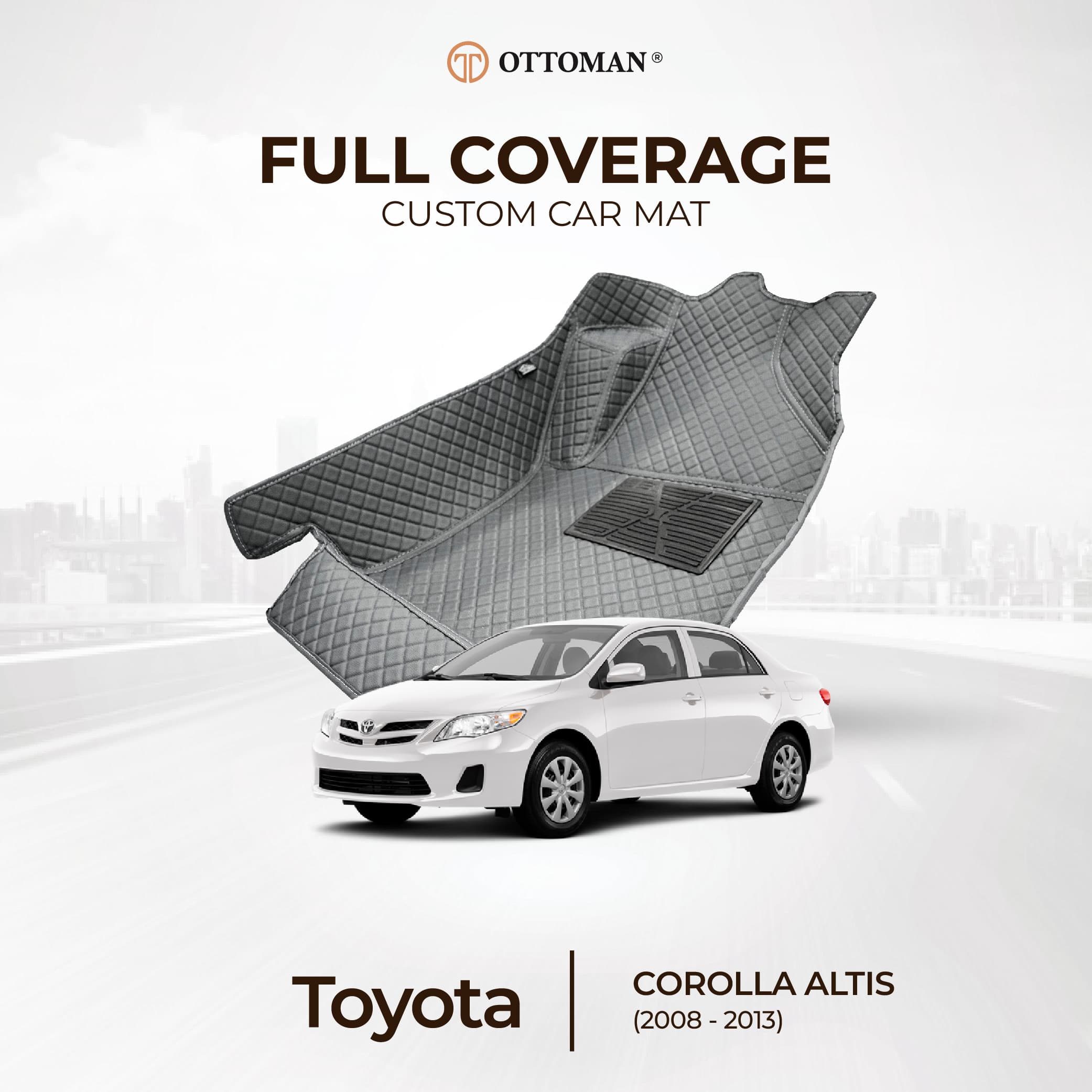 Toyota Corolla Altis (2008-2013) Ottoman Car Mat