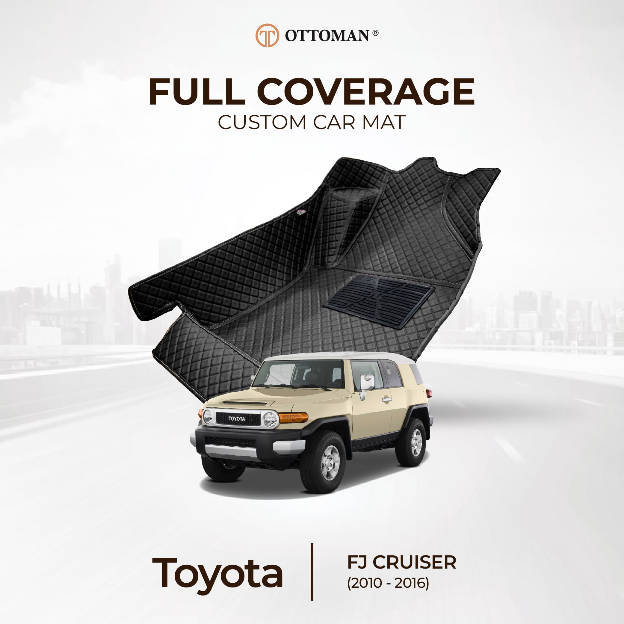 Toyota FJ CRUISER with Ottoman custom-fit 3D car mats
