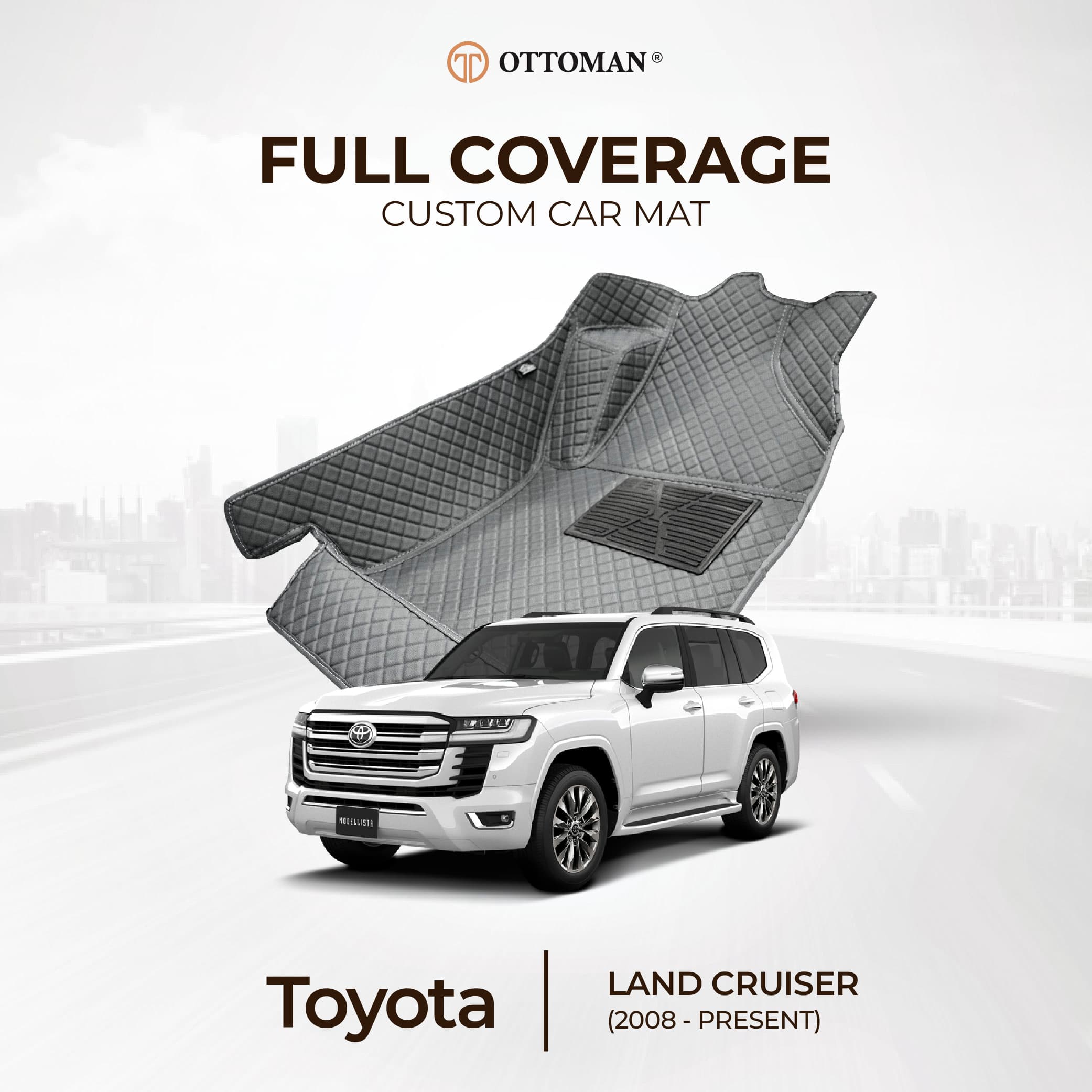 Toyota Land Cruiser (2008-Present) Ottoman Car Mat