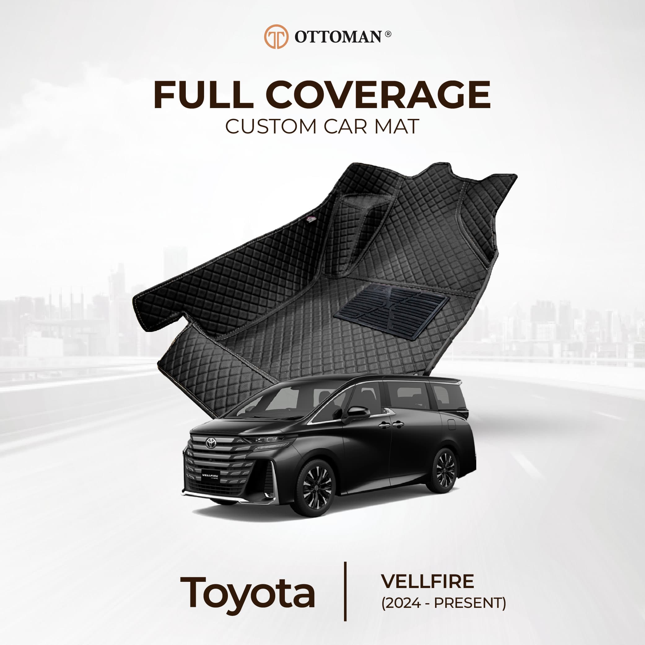 Toyota Vellfire (2024-Present) Ottoman Car Mat