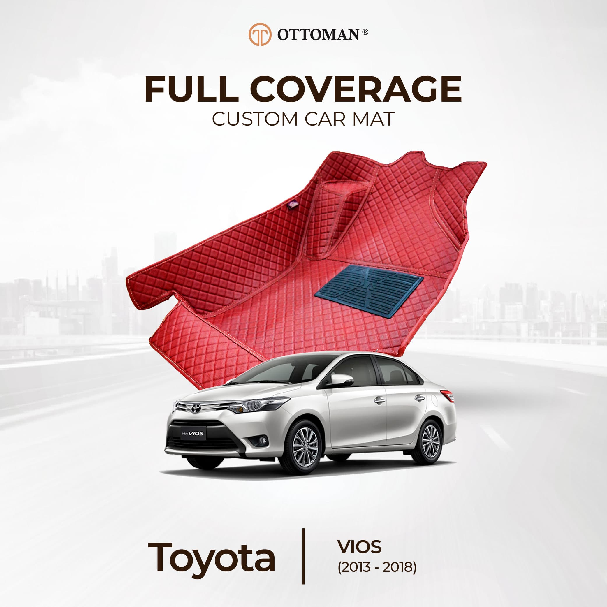 Toyota Vios (2013-2018) Ottoman Car Mat