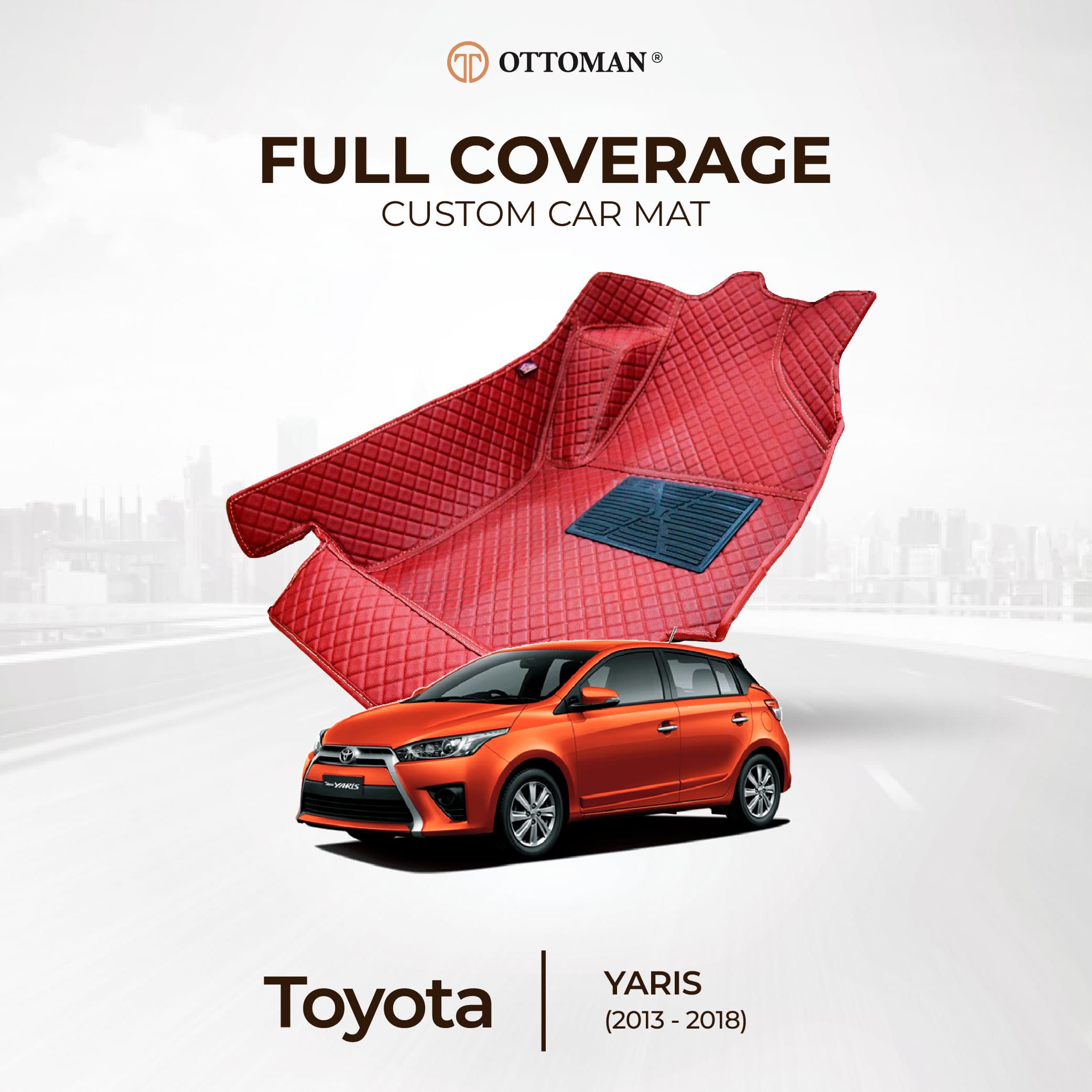 Toyota Yaris (2013-2018) Ottoman Car Mat