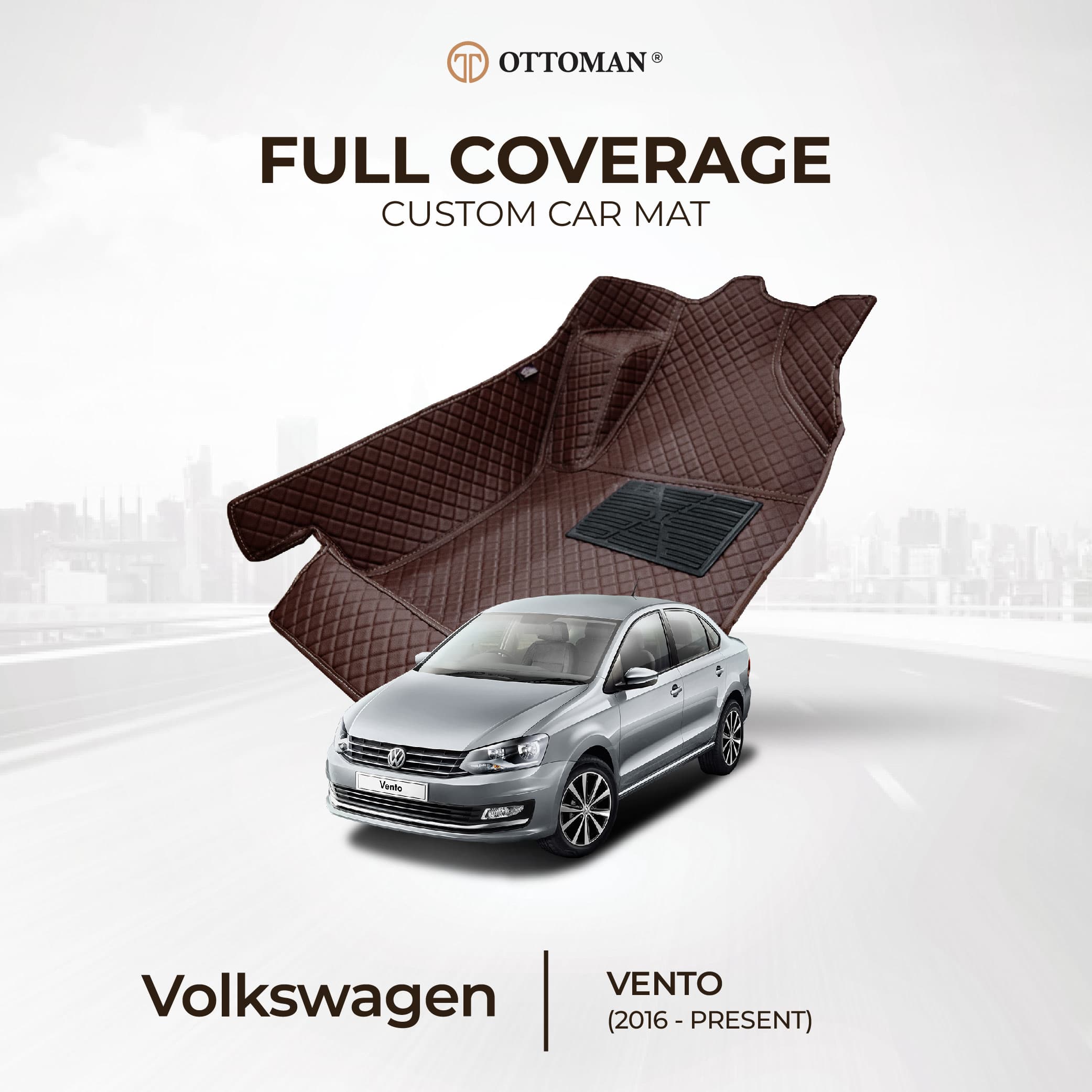 Volkswagen Polo/Vento Sedan (2012-2020) Ottoman Car Mat