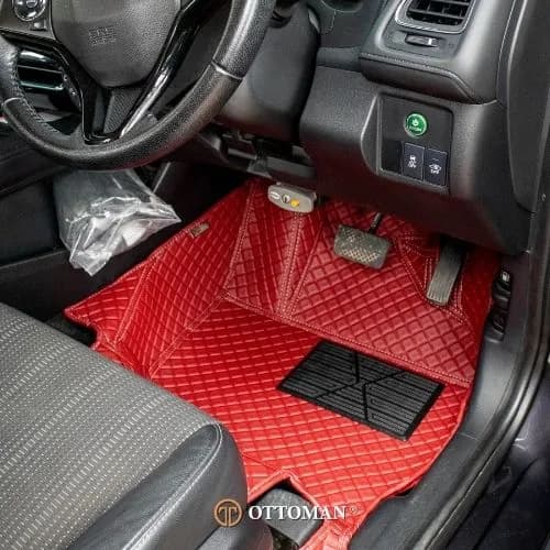 Honda HRV fitted with Red 3D car mat