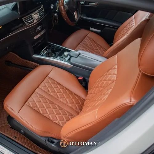 Mercedes Benz E-Class fitted with Adamas Full Caramel seat covers
