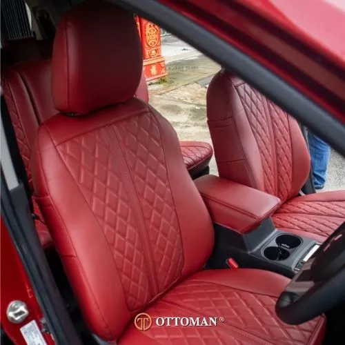 Mitsubishi Xpander fitted with Full Maroon seat covers